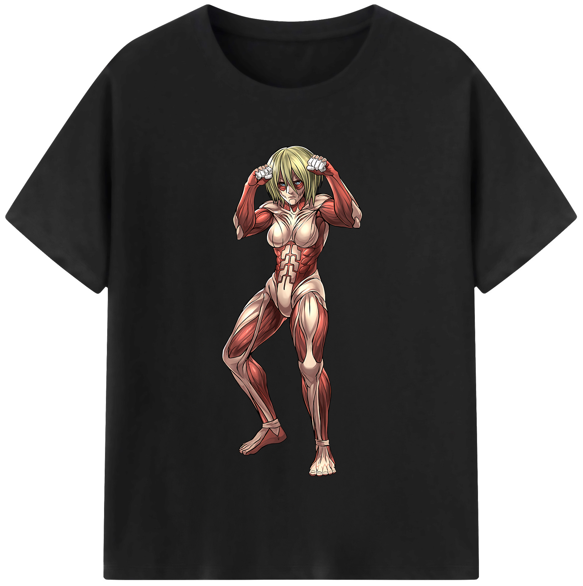 （画像用） 進撃の巨人 Attack on Titan レディースカジュアルプリントTシャツ（綿100％）