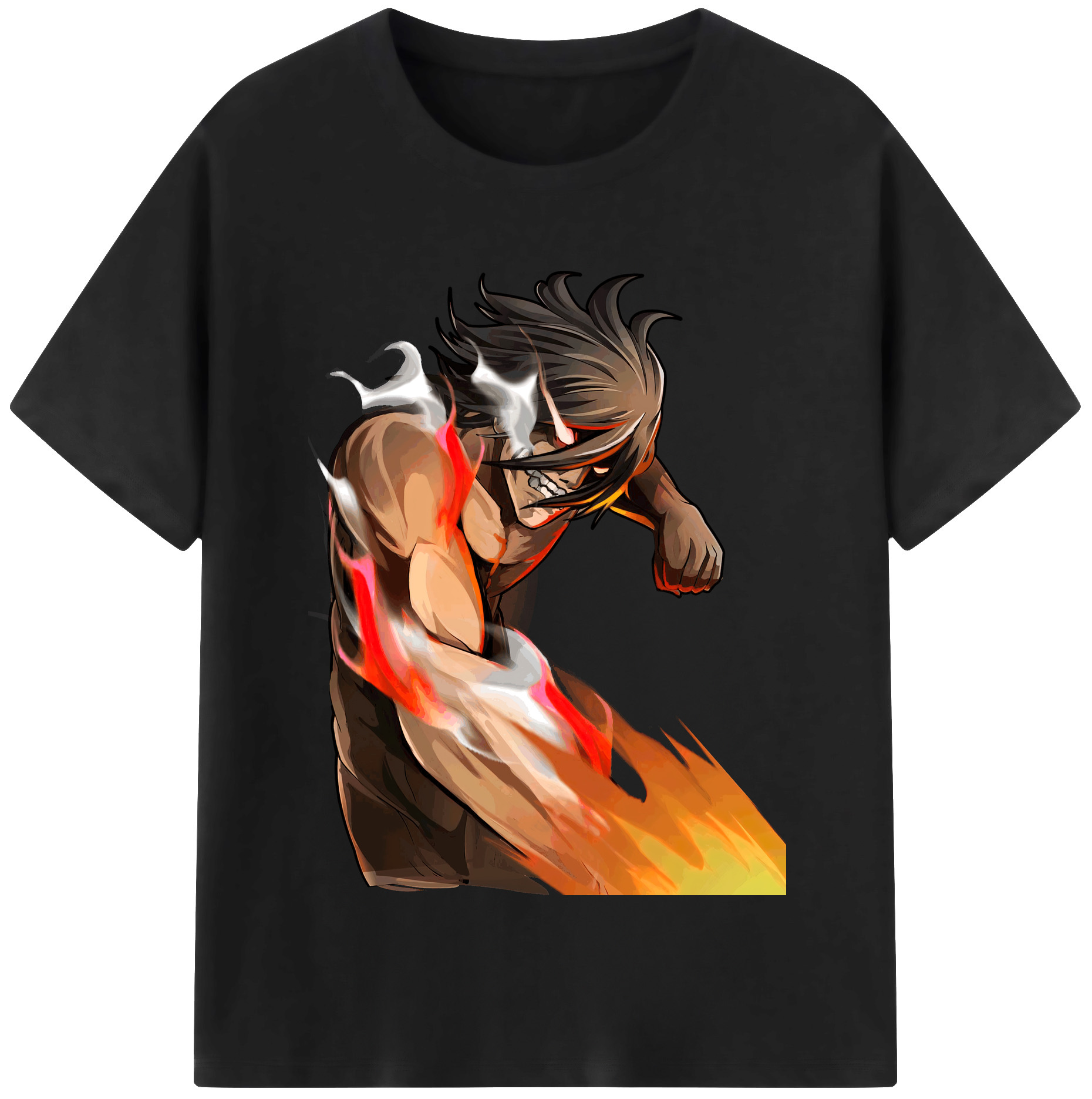 （画像用） 進撃の巨人 Attack on Titan レディースカジュアルプリントTシャツ（綿100％）