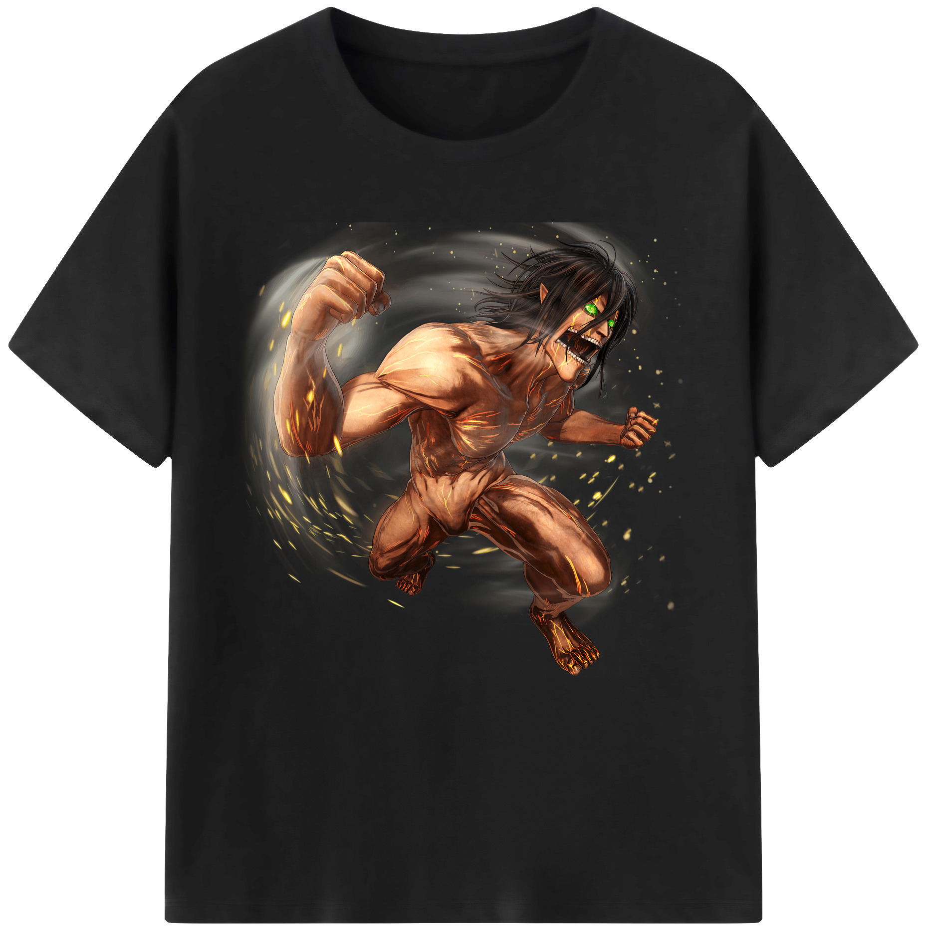 （画像用） 進撃の巨人 Attack on Titan レディースカジュアルプリントTシャツ（綿100％）