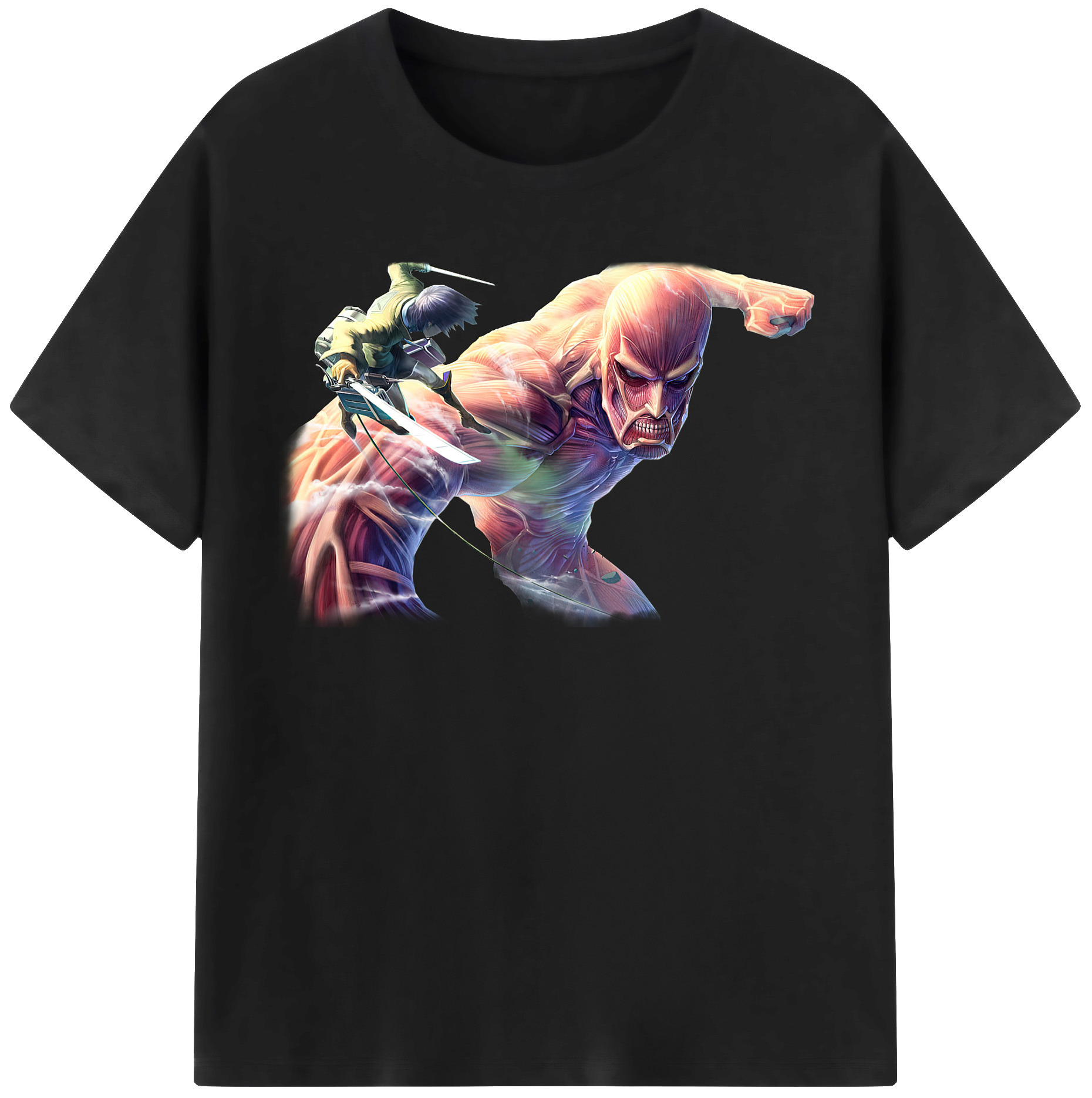 （画像用） 進撃の巨人 Attack on Titan レディースカジュアルプリントTシャツ（綿100％）