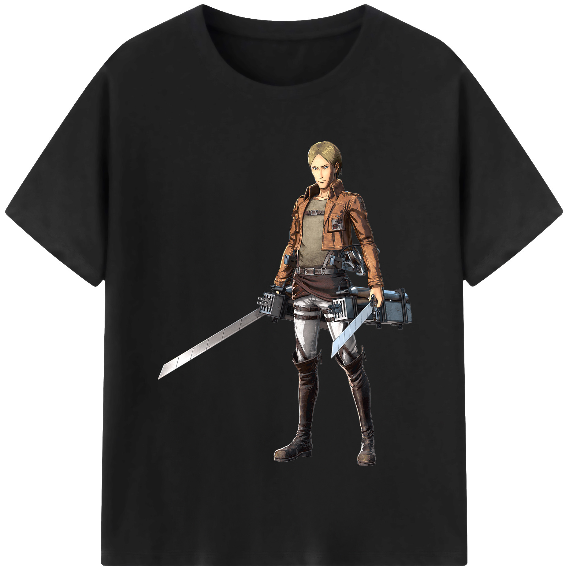 （画像用） 進撃の巨人 Attack on Titan レディースカジュアルプリントTシャツ（綿100％）