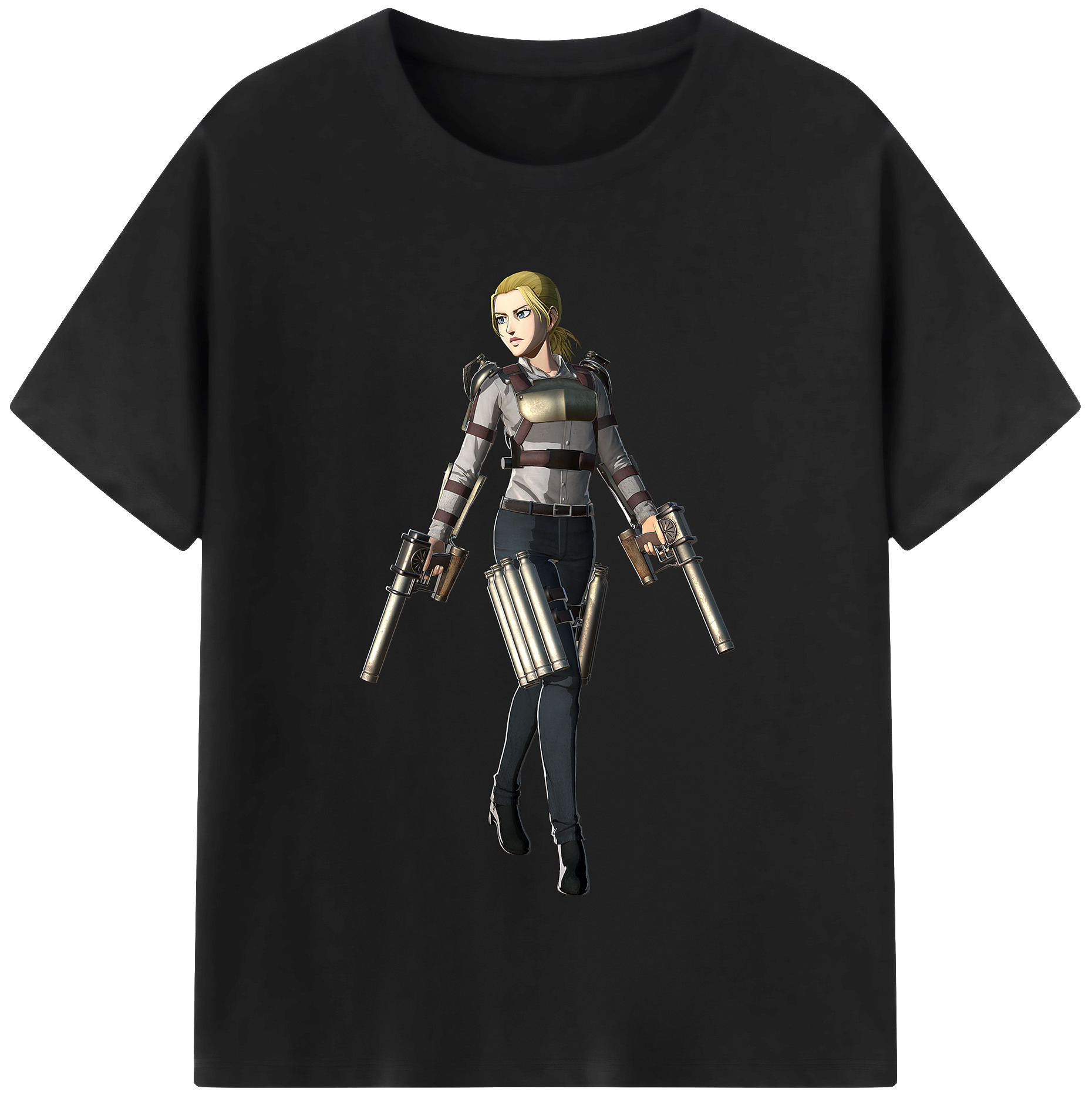 （画像用） 進撃の巨人 Attack on Titan レディースカジュアルプリントTシャツ（綿100％）