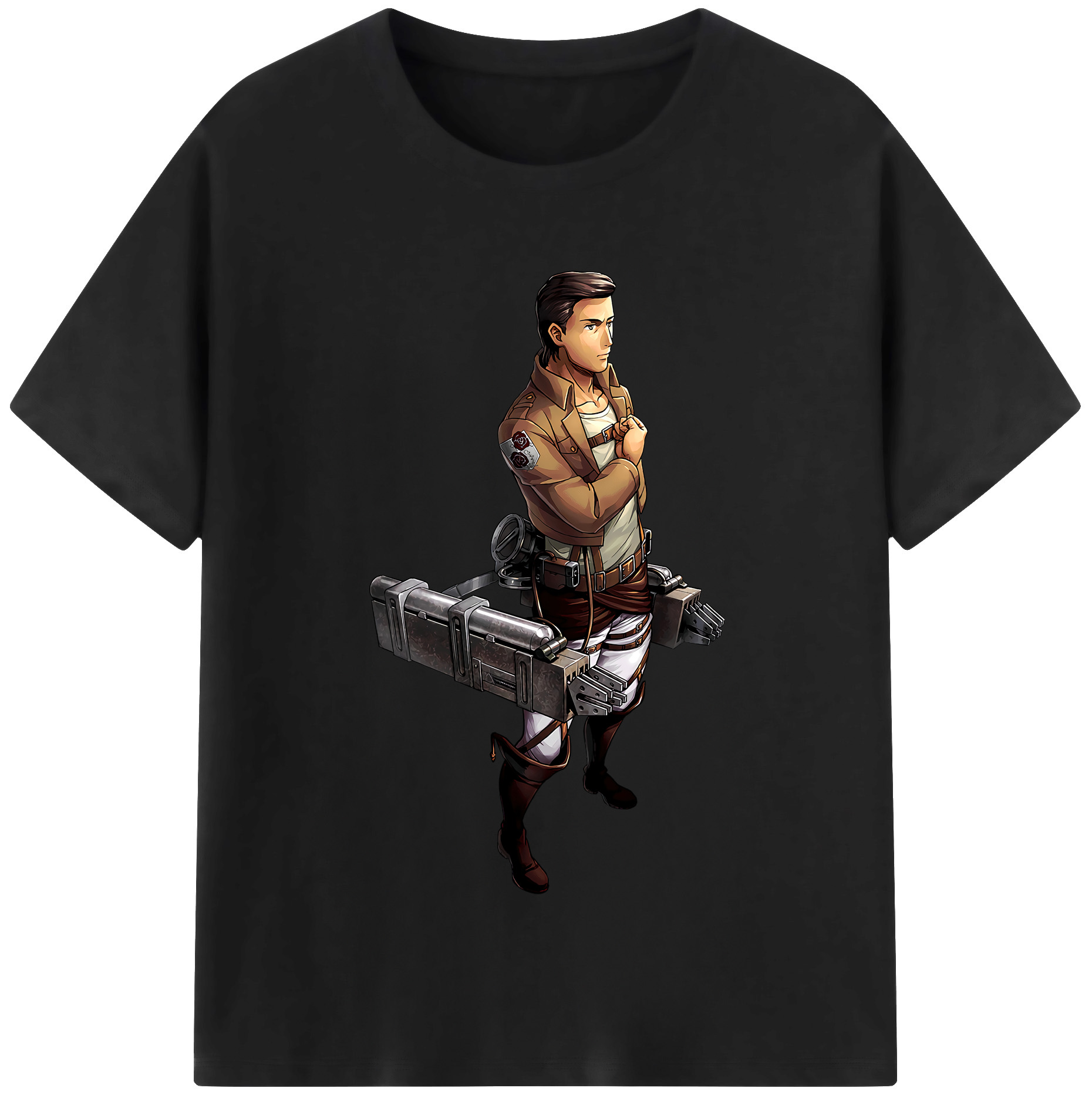 （画像用） 進撃の巨人 Attack on Titan レディースカジュアルプリントTシャツ（綿100％）