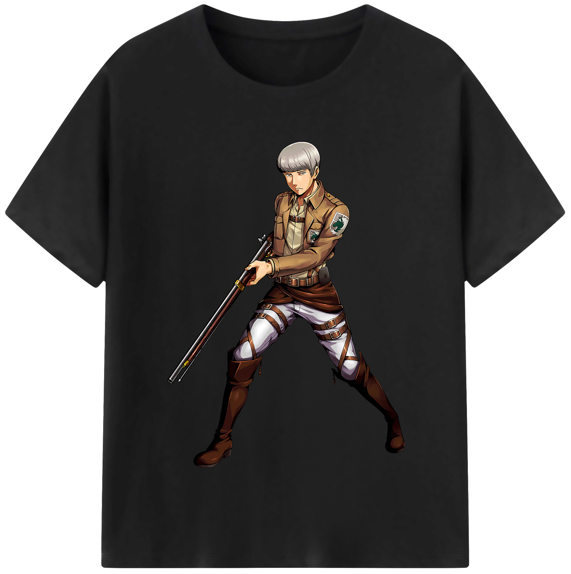 （画像用） 進撃の巨人 Attack on Titan レディースカジュアルプリントTシャツ（綿100％）