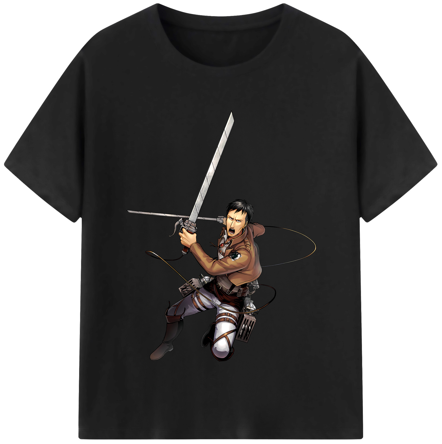 （画像用） 進撃の巨人 Attack on Titan レディースカジュアルプリントTシャツ（綿100％）