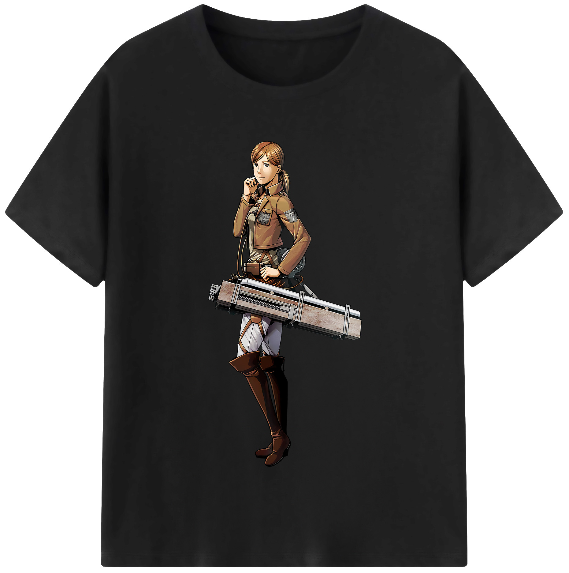 （画像用） 進撃の巨人 Attack on Titan レディースカジュアルプリントTシャツ（綿100％）