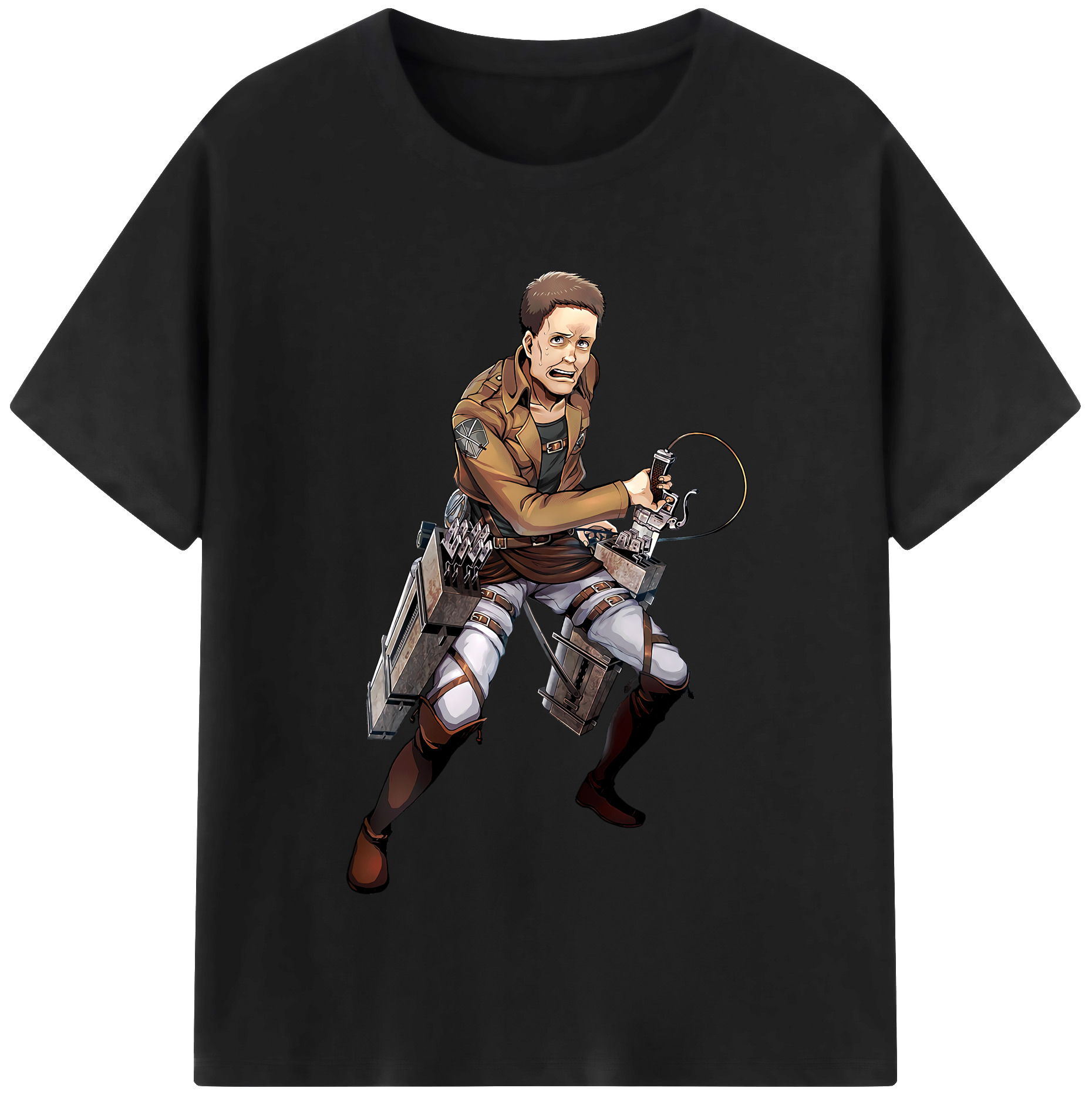 （画像用） 進撃の巨人 Attack on Titan レディースカジュアルプリントTシャツ（綿100％）