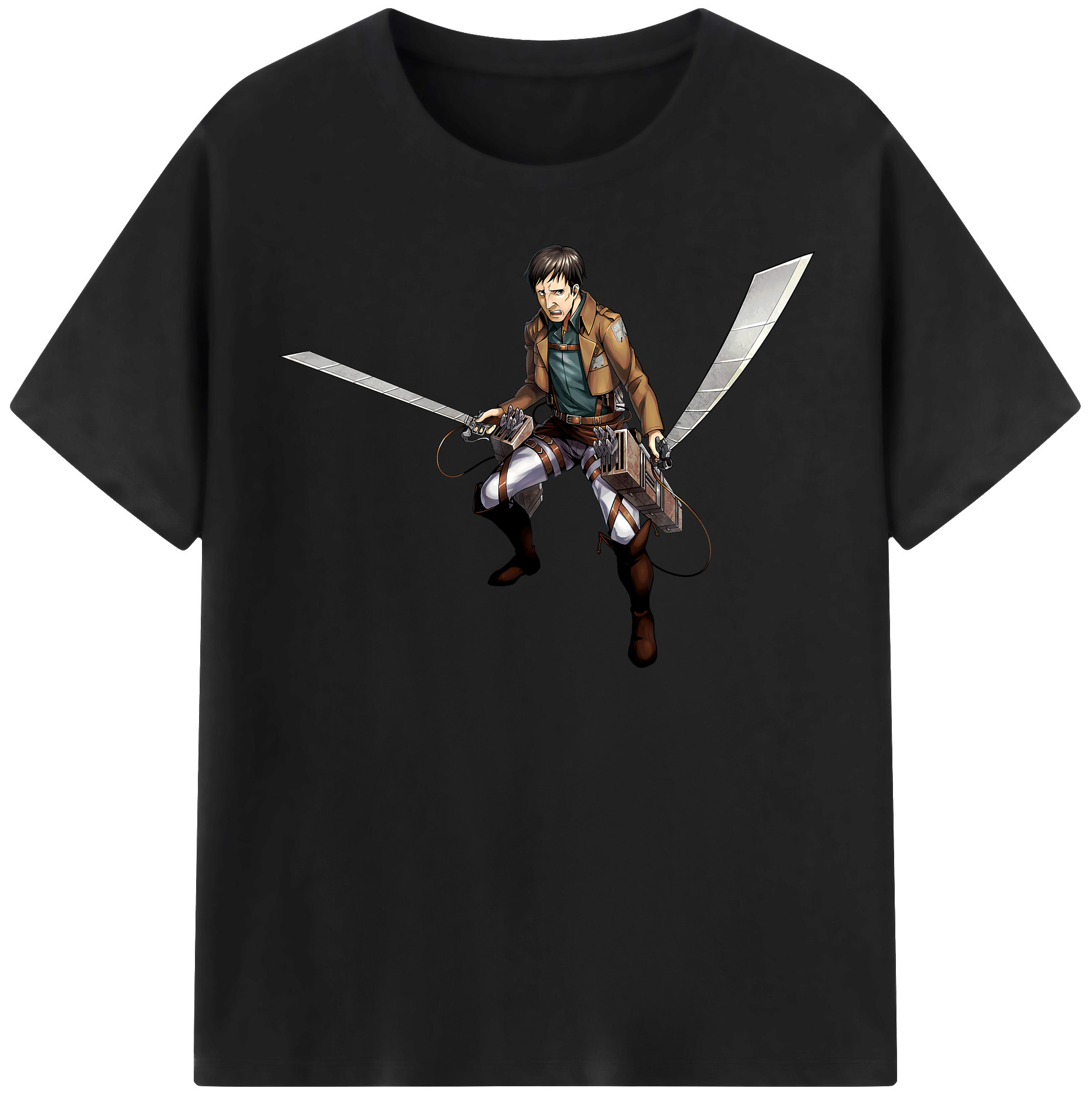 （画像用） 進撃の巨人 Attack on Titan レディースカジュアルプリントTシャツ（綿100％）