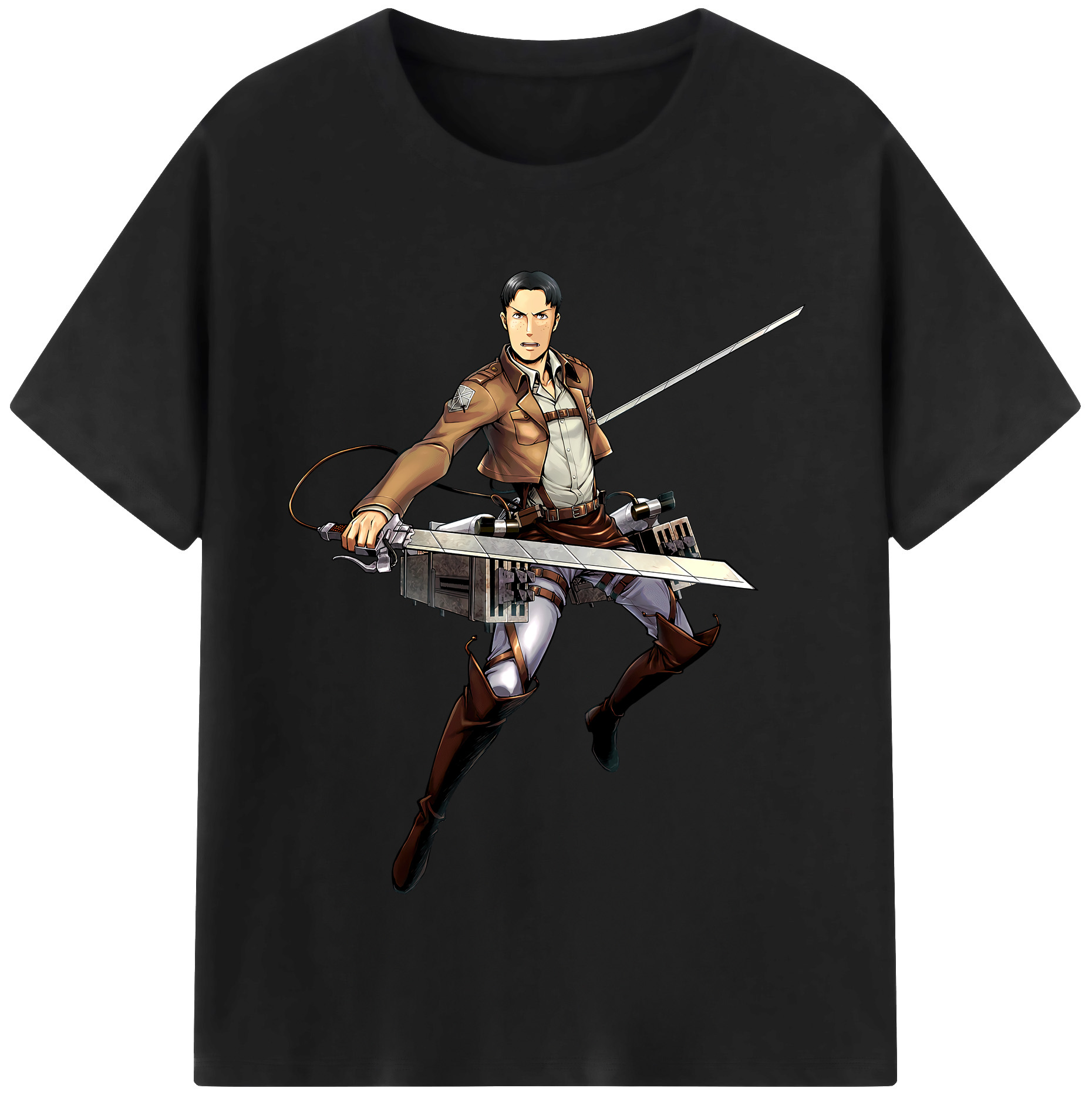 （画像用） 進撃の巨人 Attack on Titan レディースカジュアルプリントTシャツ（綿100％）