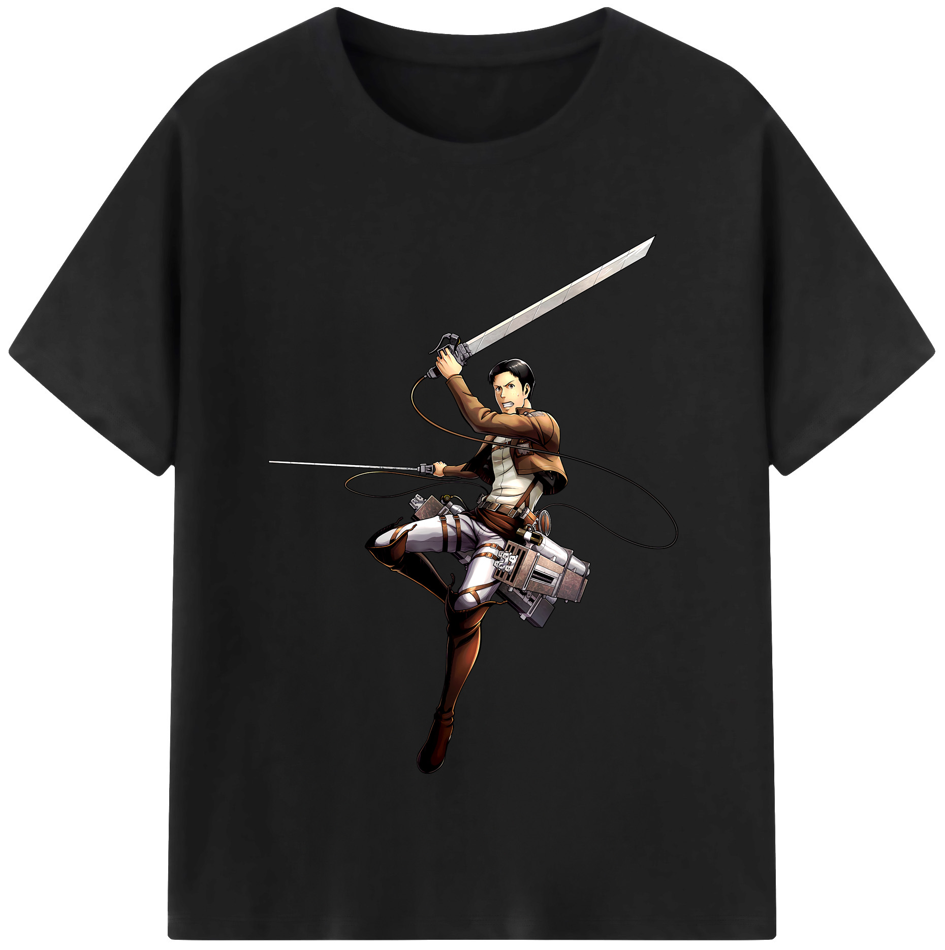 （画像用） 進撃の巨人 Attack on Titan レディースカジュアルプリントTシャツ（綿100％）