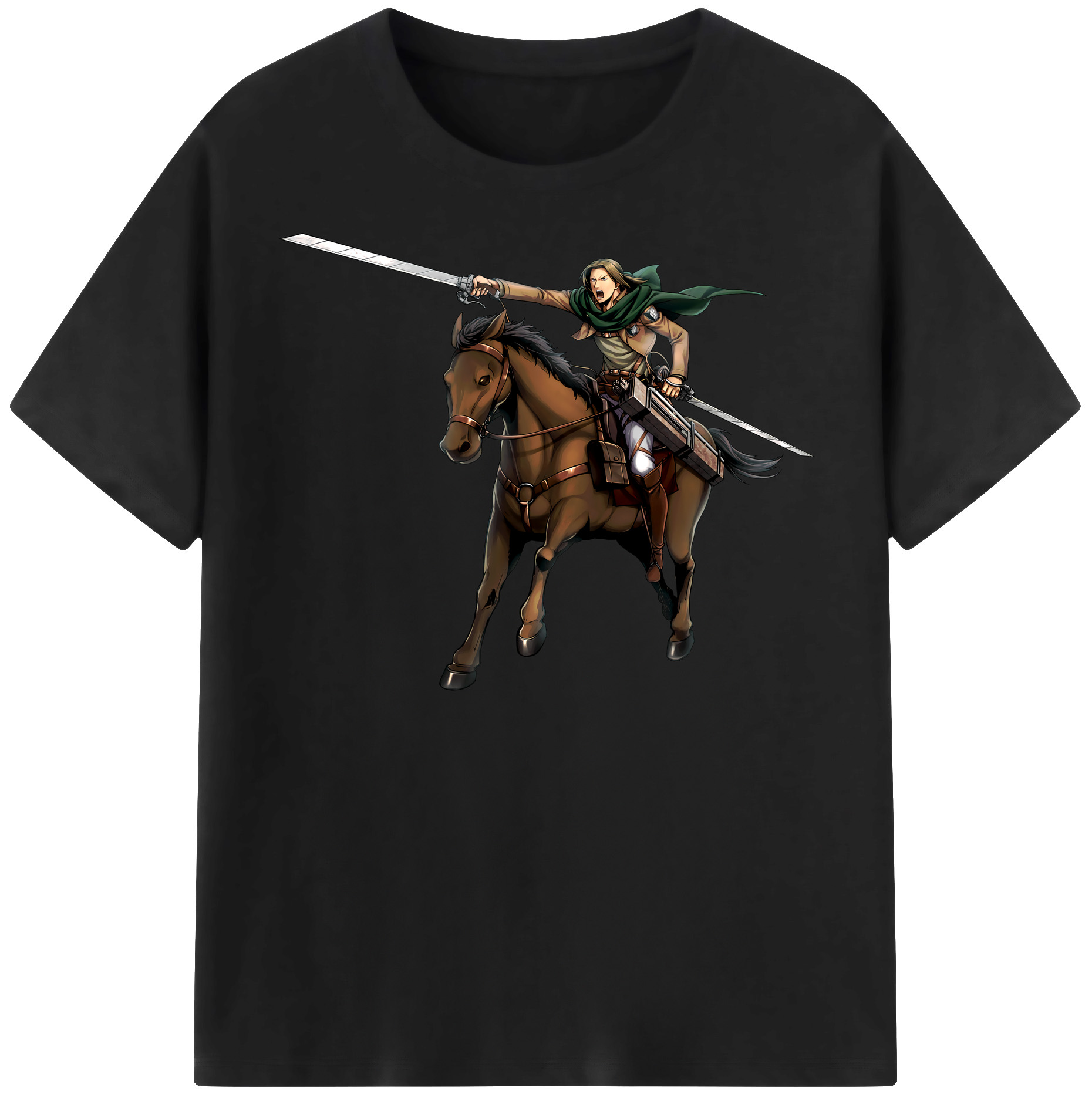 （画像用） 進撃の巨人 Attack on Titan レディースカジュアルプリントTシャツ（綿100％）