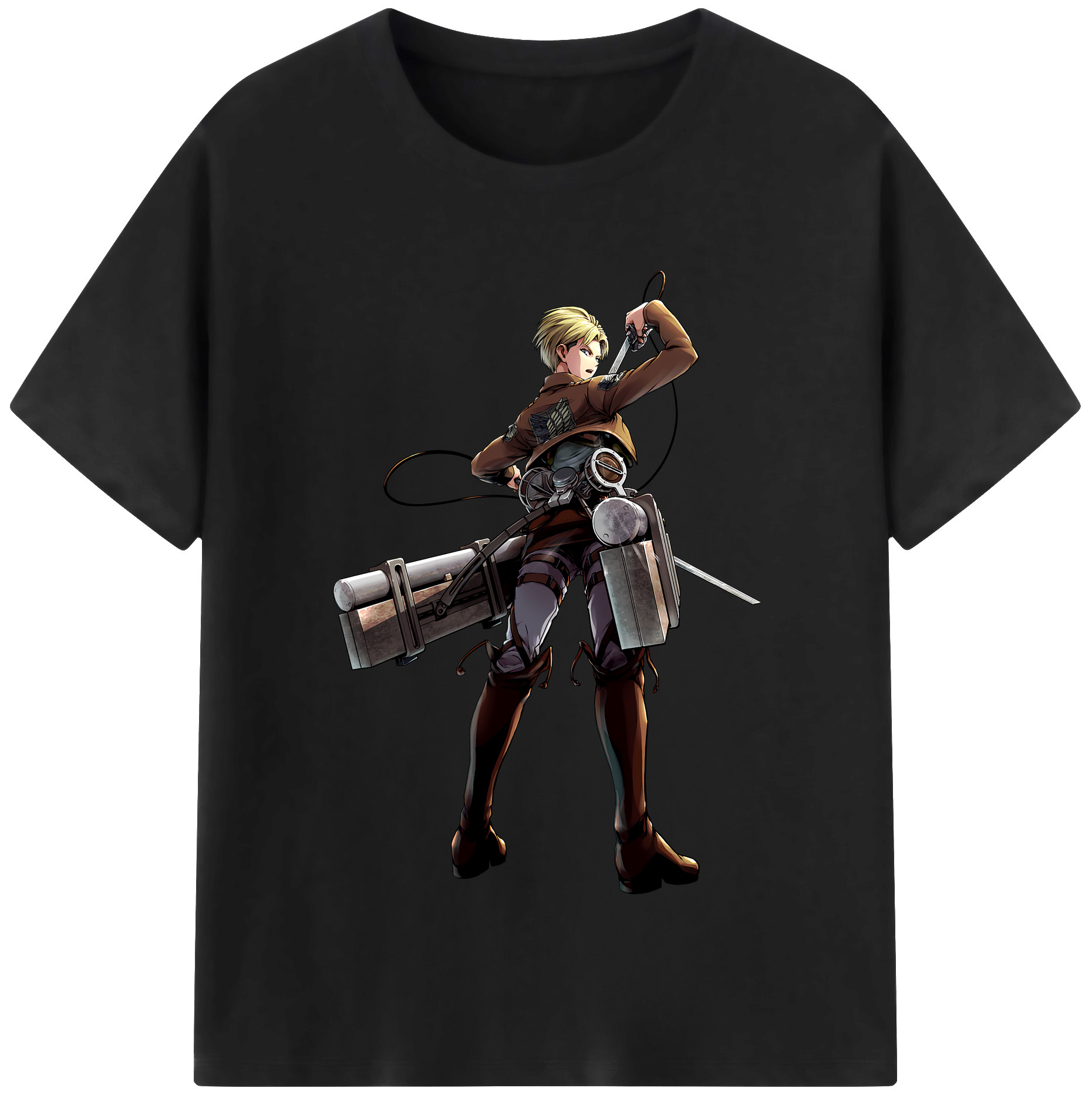 （画像用） 進撃の巨人 Attack on Titan レディースカジュアルプリントTシャツ（綿100％）