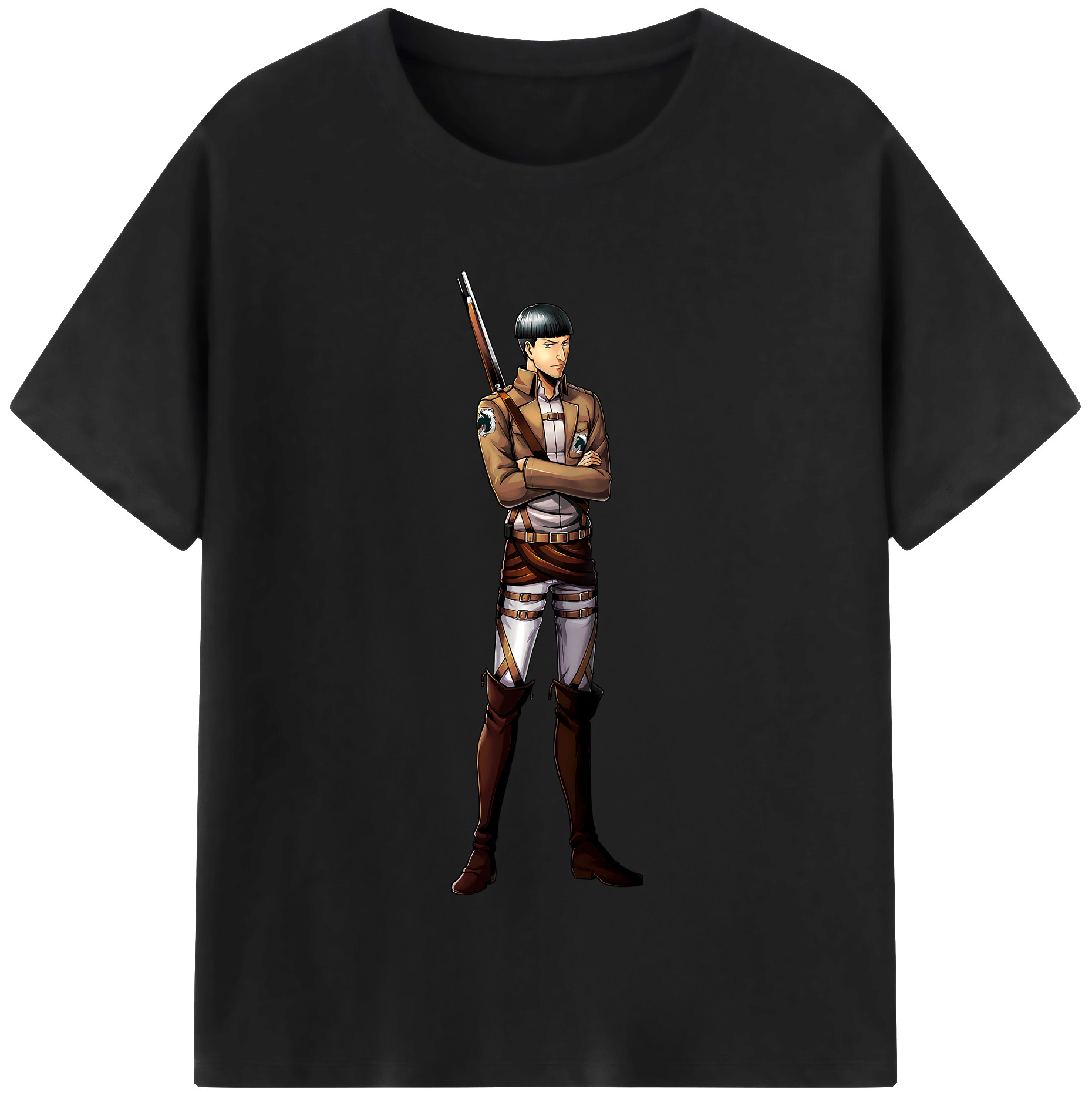 （画像用） 進撃の巨人 Attack on Titan レディースカジュアルプリントTシャツ（綿100％）