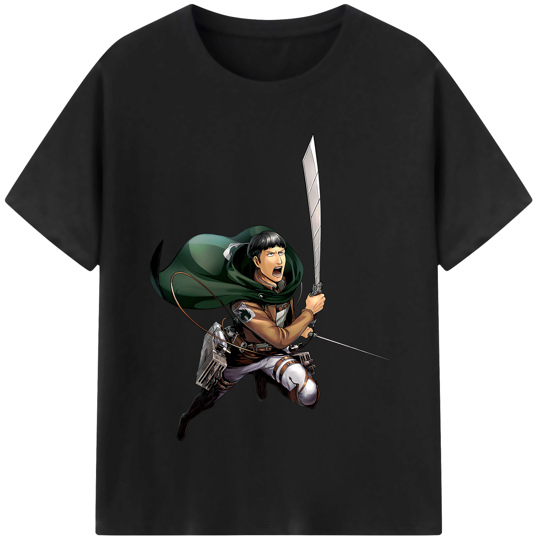 （画像用） 進撃の巨人 Attack on Titan レディースカジュアルプリントTシャツ（綿100％）