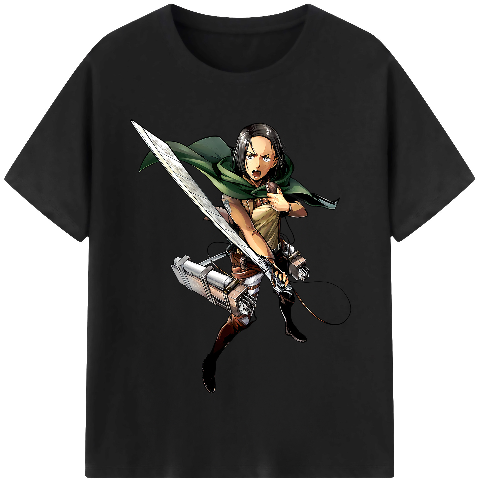 （画像用） 進撃の巨人 Attack on Titan レディースカジュアルプリントTシャツ（綿100％）