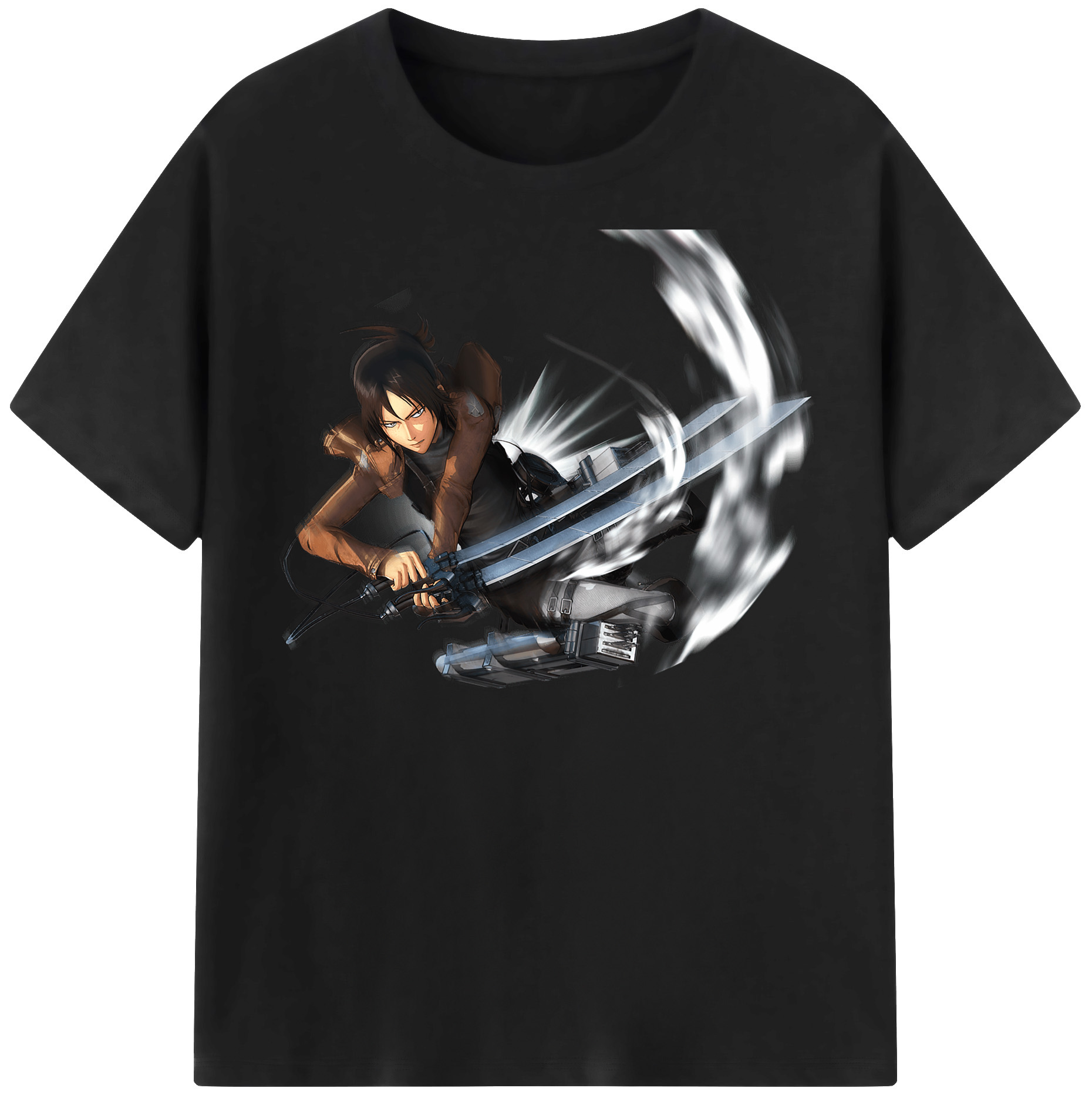 （画像用） 進撃の巨人 Attack on Titan レディースカジュアルプリントTシャツ（綿100％）
