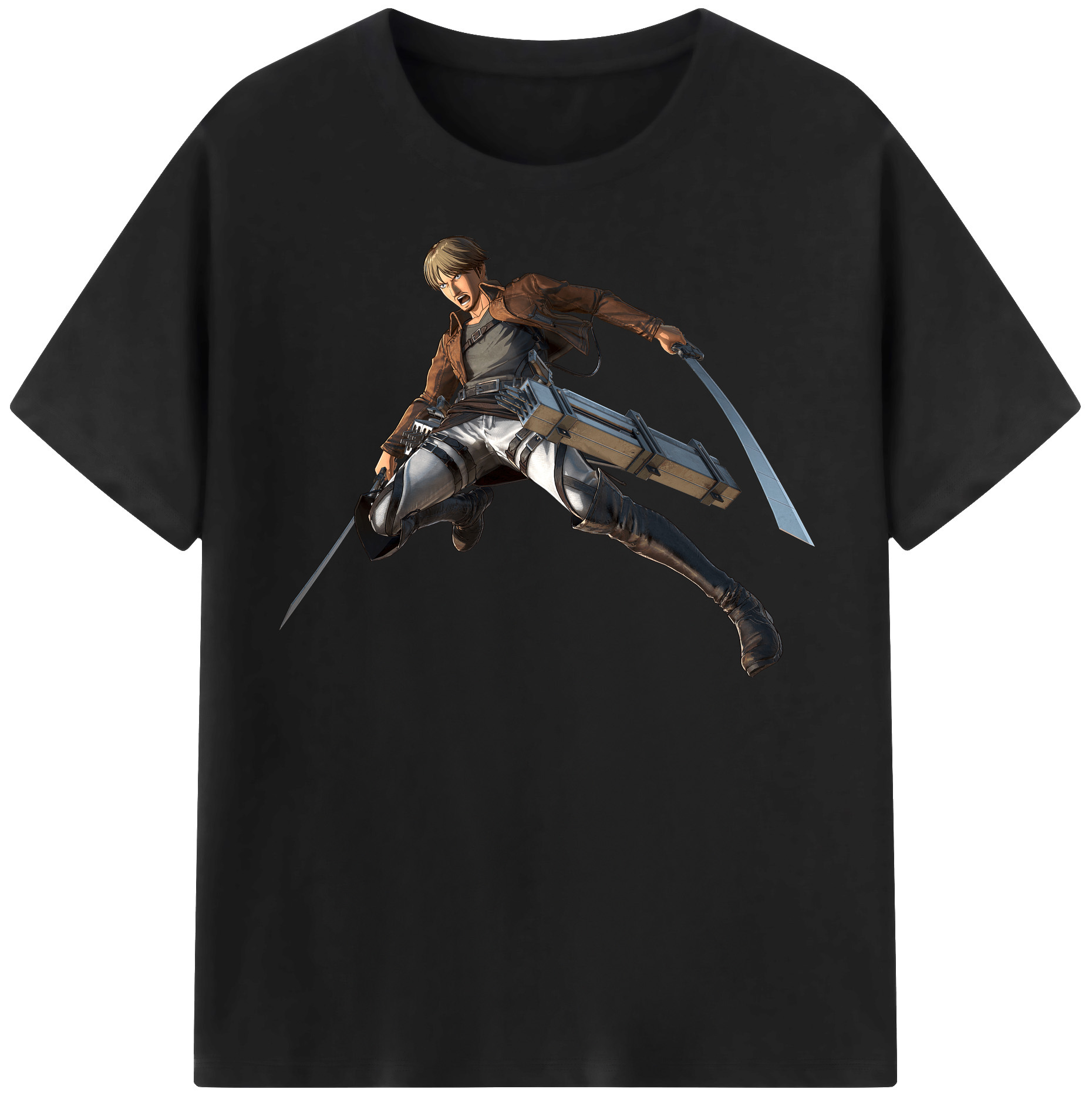 （画像用） 進撃の巨人 Attack on Titan レディースカジュアルプリントTシャツ（綿100％）