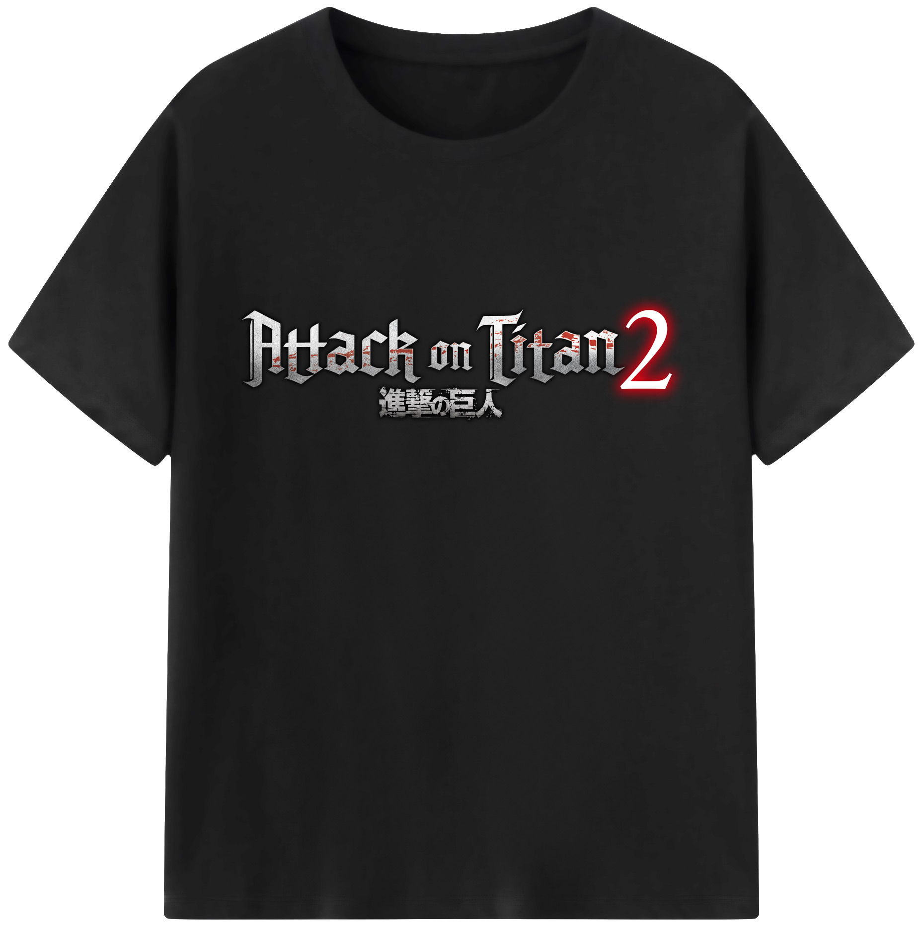 （画像用） 進撃の巨人 Attack on Titan レディースカジュアルプリントTシャツ（綿100％）