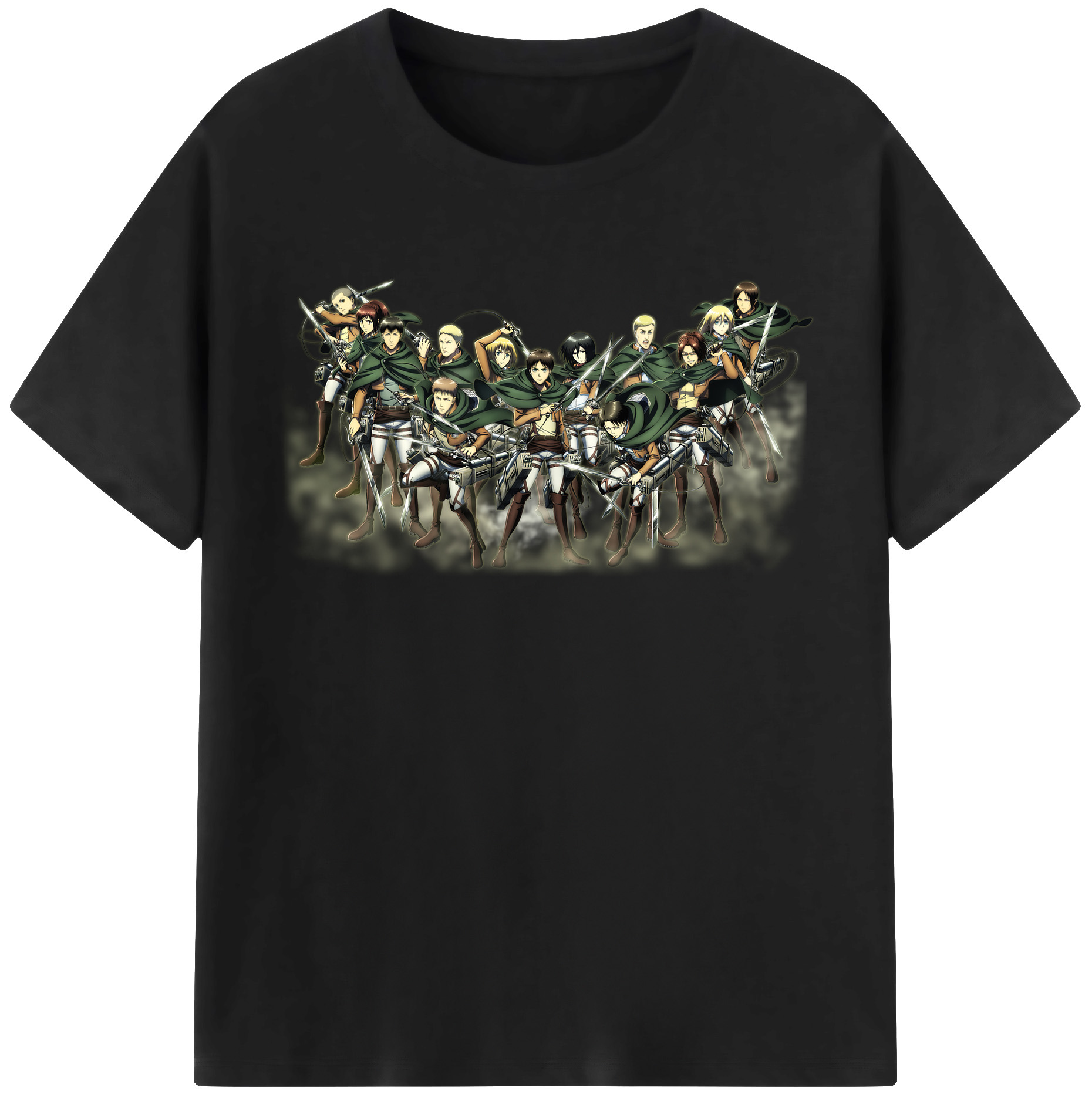（画像用） 進撃の巨人 Attack on Titan レディースカジュアルプリントTシャツ（綿100％）