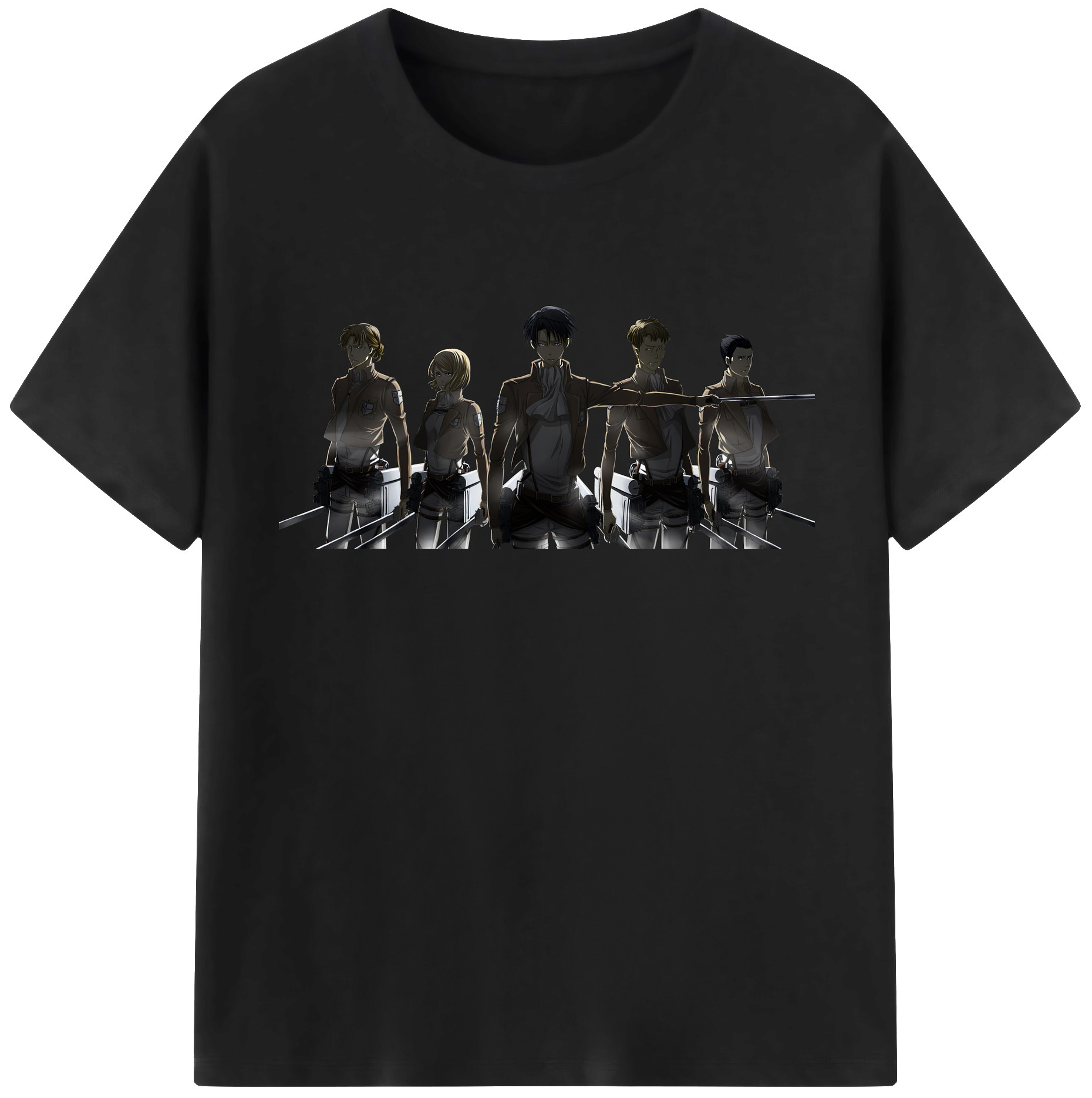 （画像用） 進撃の巨人 Attack on Titan レディースカジュアルプリントTシャツ（綿100％）