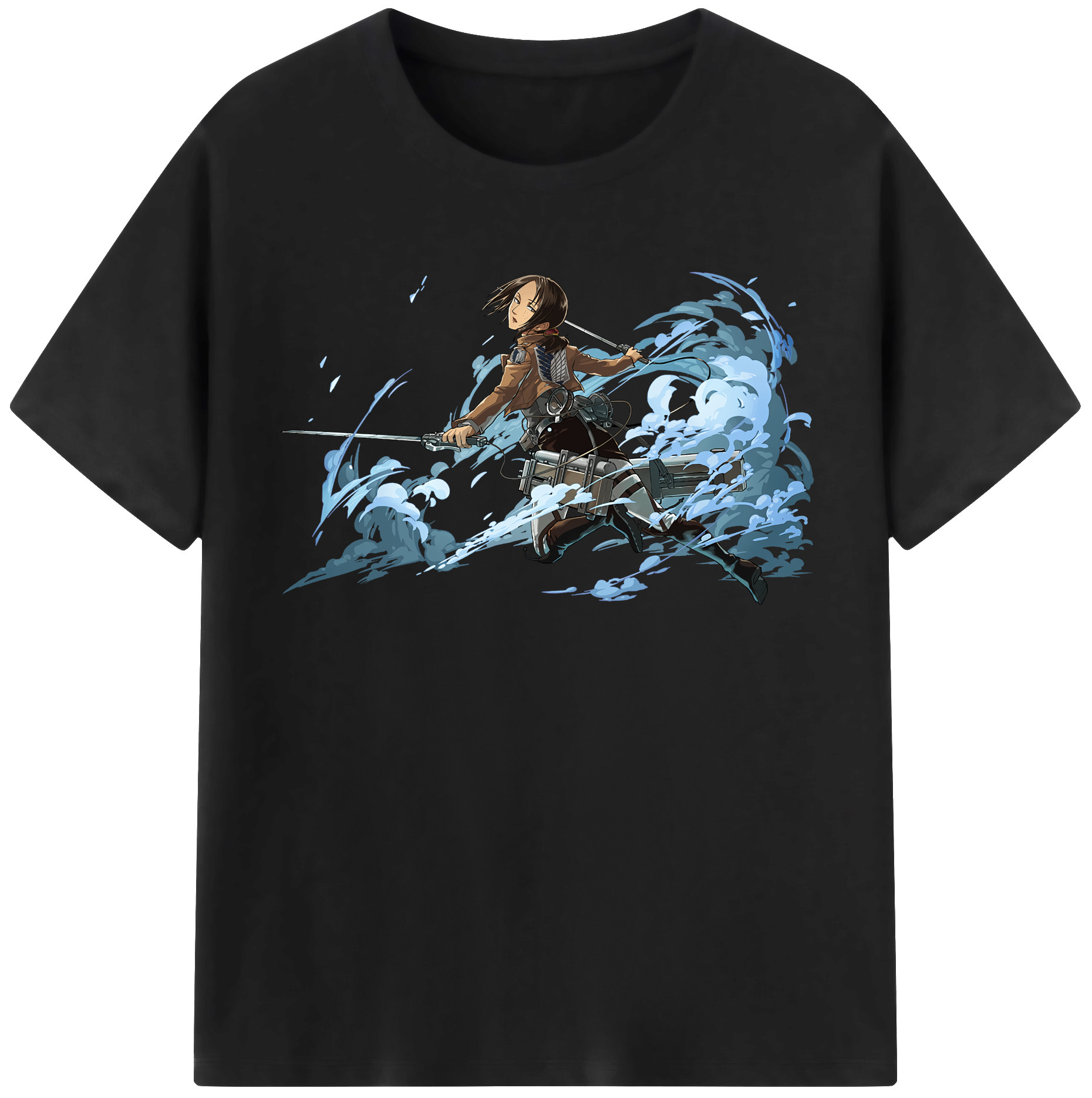 （画像用） 進撃の巨人 Attack on Titan レディースカジュアルプリントTシャツ（綿100％）