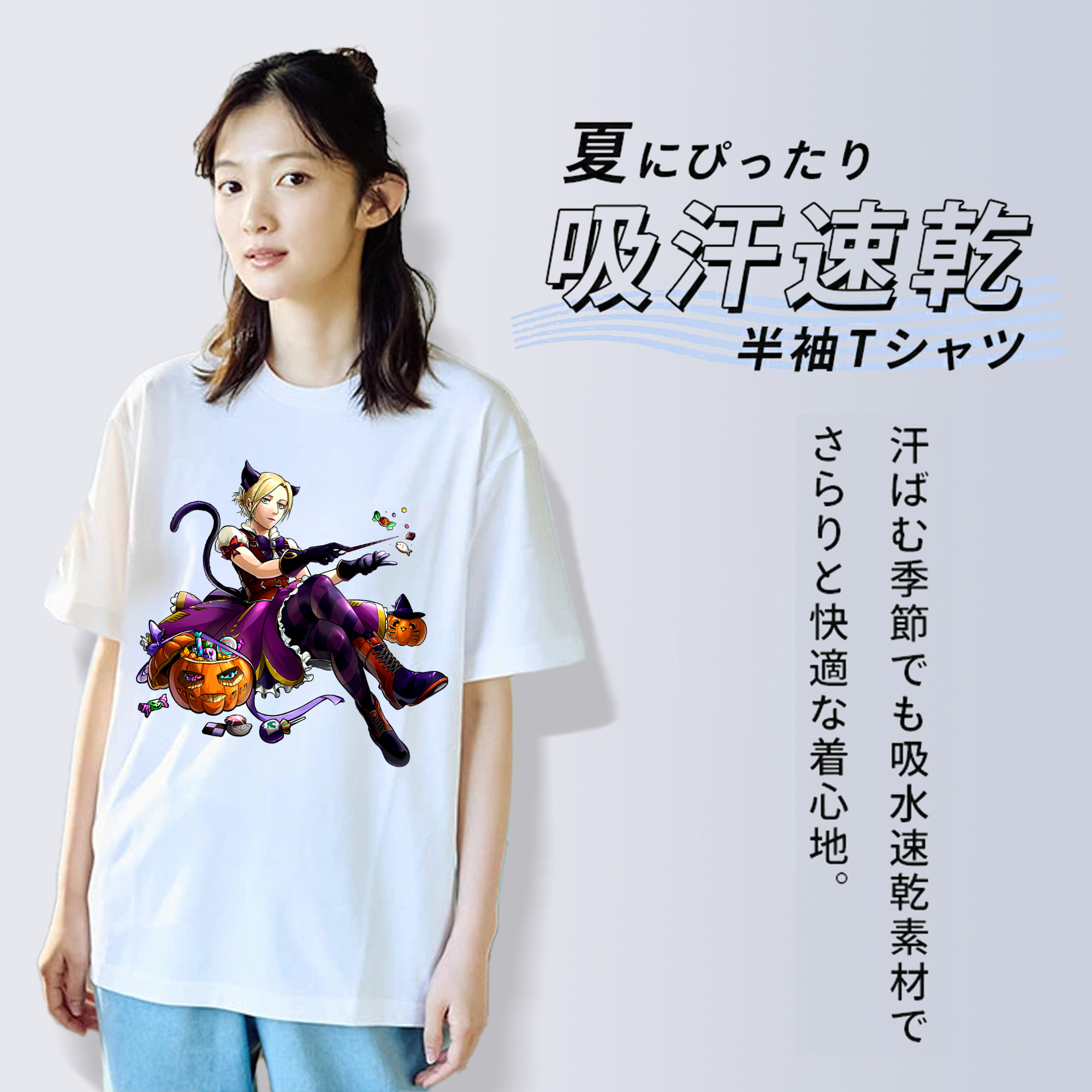 進撃の巨人 アニ・レオンハート Attack on Titan Annie Leonhart レディースカジュアルプリントTシャツ（綿100％）