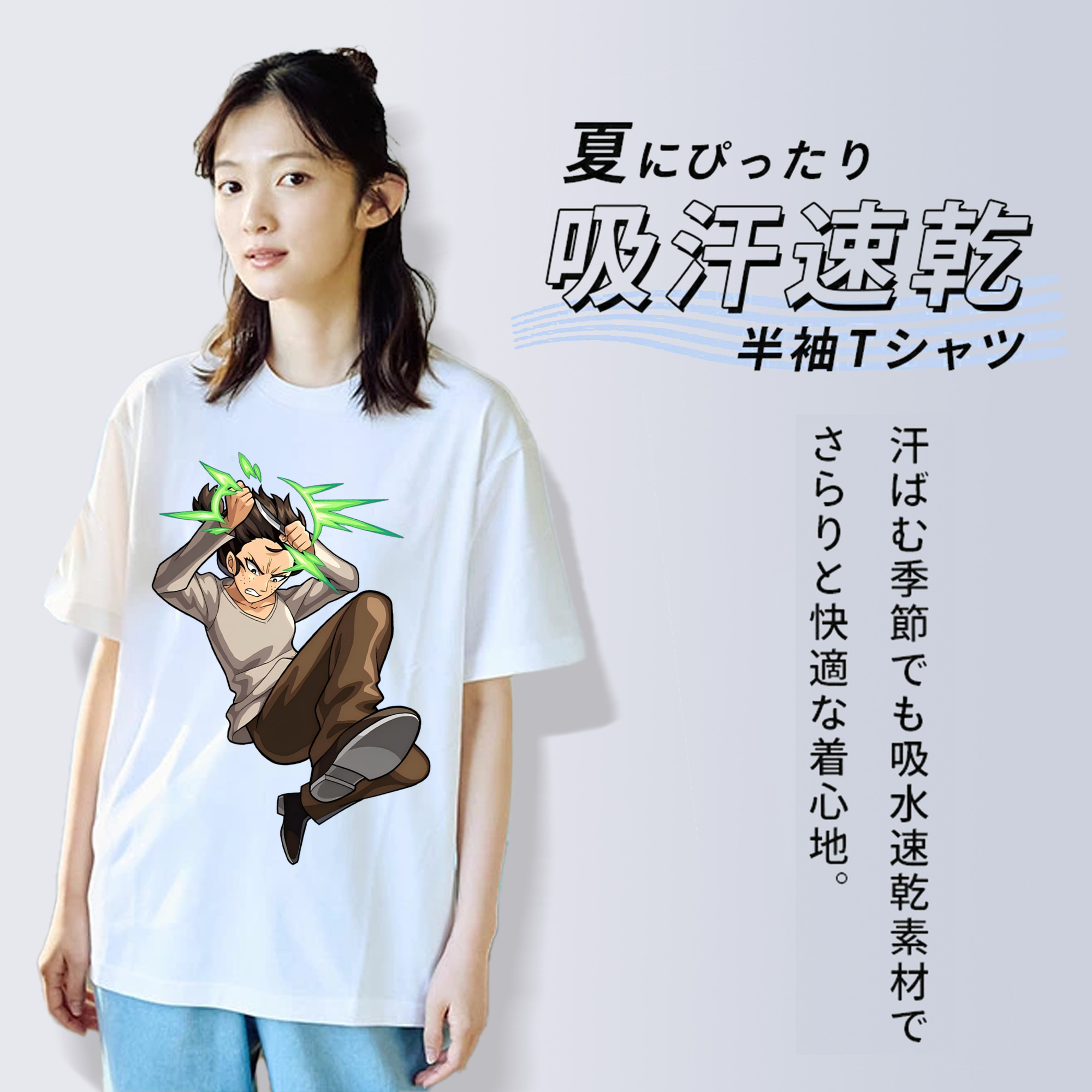 進撃の巨人 Attack on Titan レディースカジュアルプリントTシャツ（綿100％）