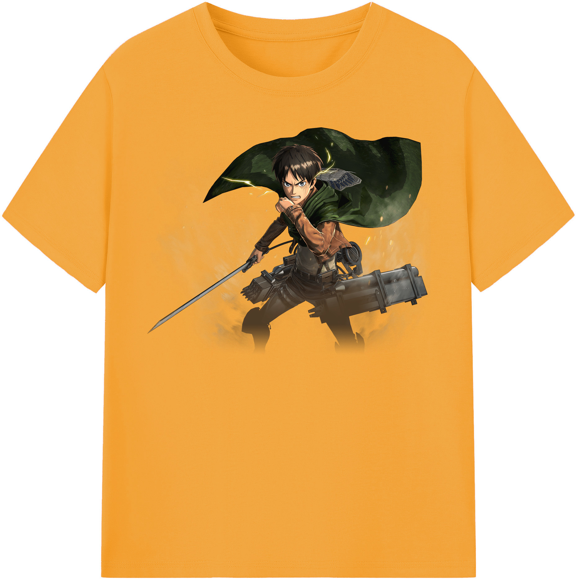 （画像用） 進撃の巨人 エレン･イェーガー Attack on Titan Eren Jäger レディースカジュアルプリントTシャツ（綿100％）