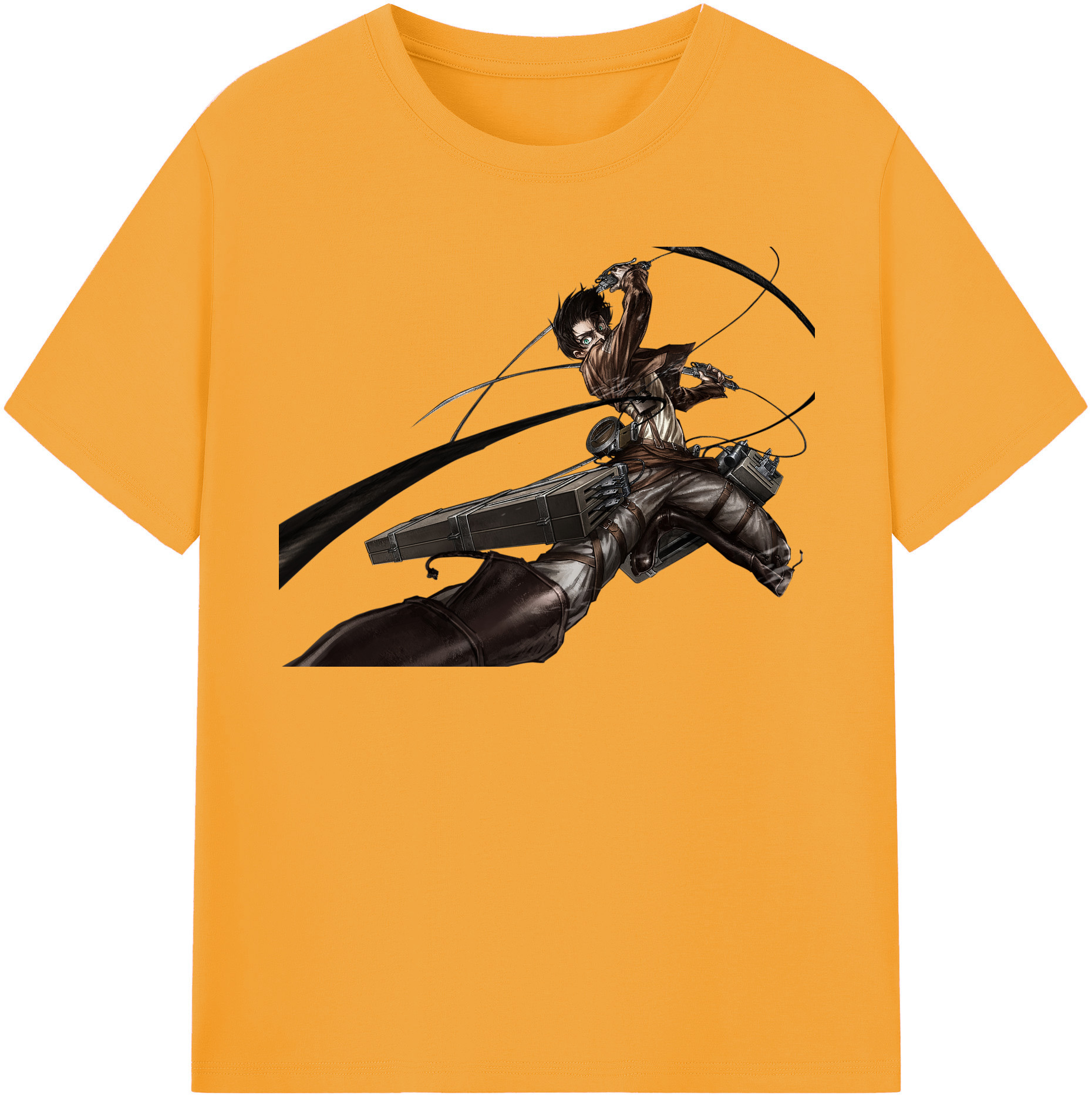 （画像用） 進撃の巨人 エレン･イェーガー Attack on Titan Eren Jäger レディースカジュアルプリントTシャツ（綿100％）