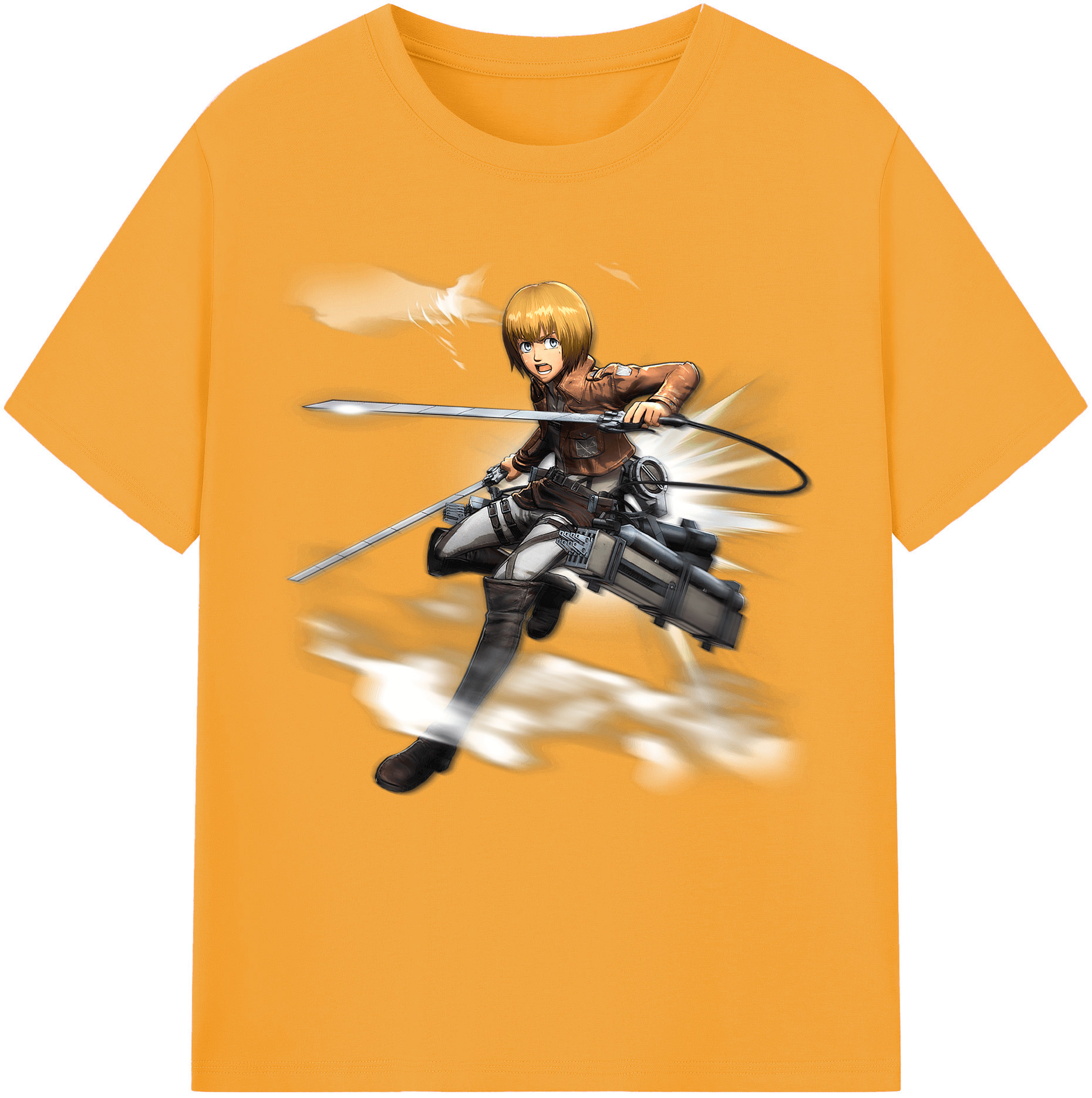 （画像用） 進撃の巨人 アルミン·アルレルト Attack on Titan Armin Arlert レディースカジュアルプリントTシャツ（綿100％）