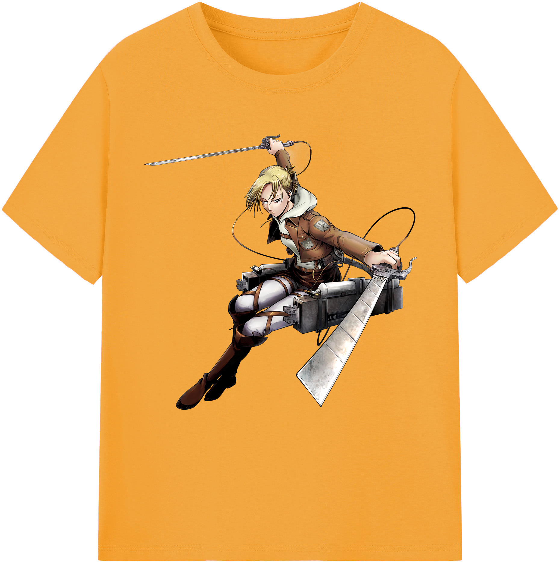 （画像用） 進撃の巨人 アニ・レオンハート Attack on Titan Annie Leonhart レディースカジュアルプリントTシャツ（綿100％）
