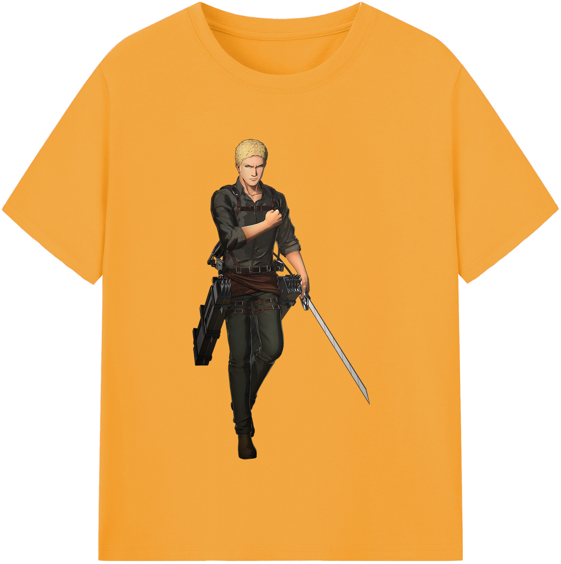 （画像用） 進撃の巨人 ライナー・ブラウン Attack on Titan Reiner Braun レディースカジュアルプリントTシャツ（綿100％）