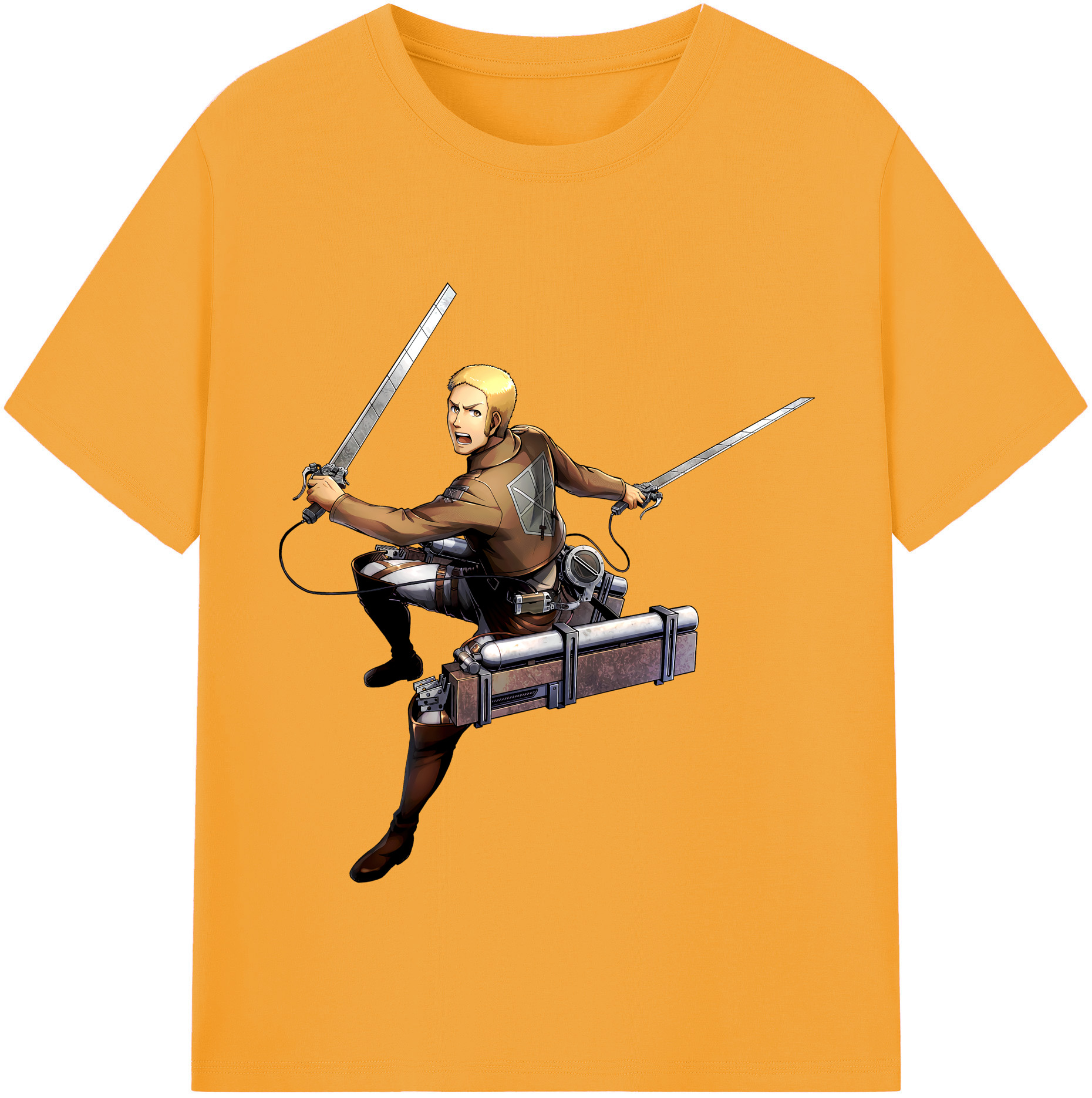 （画像用） 進撃の巨人 ライナー・ブラウン Attack on Titan Reiner Braun レディースカジュアルプリントTシャツ（綿100％）