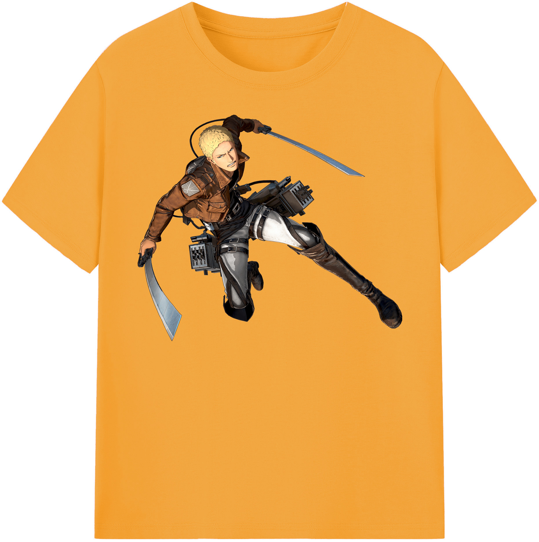 （画像用） 進撃の巨人 ライナー・ブラウン Attack on Titan Reiner Braun レディースカジュアルプリントTシャツ（綿100％）