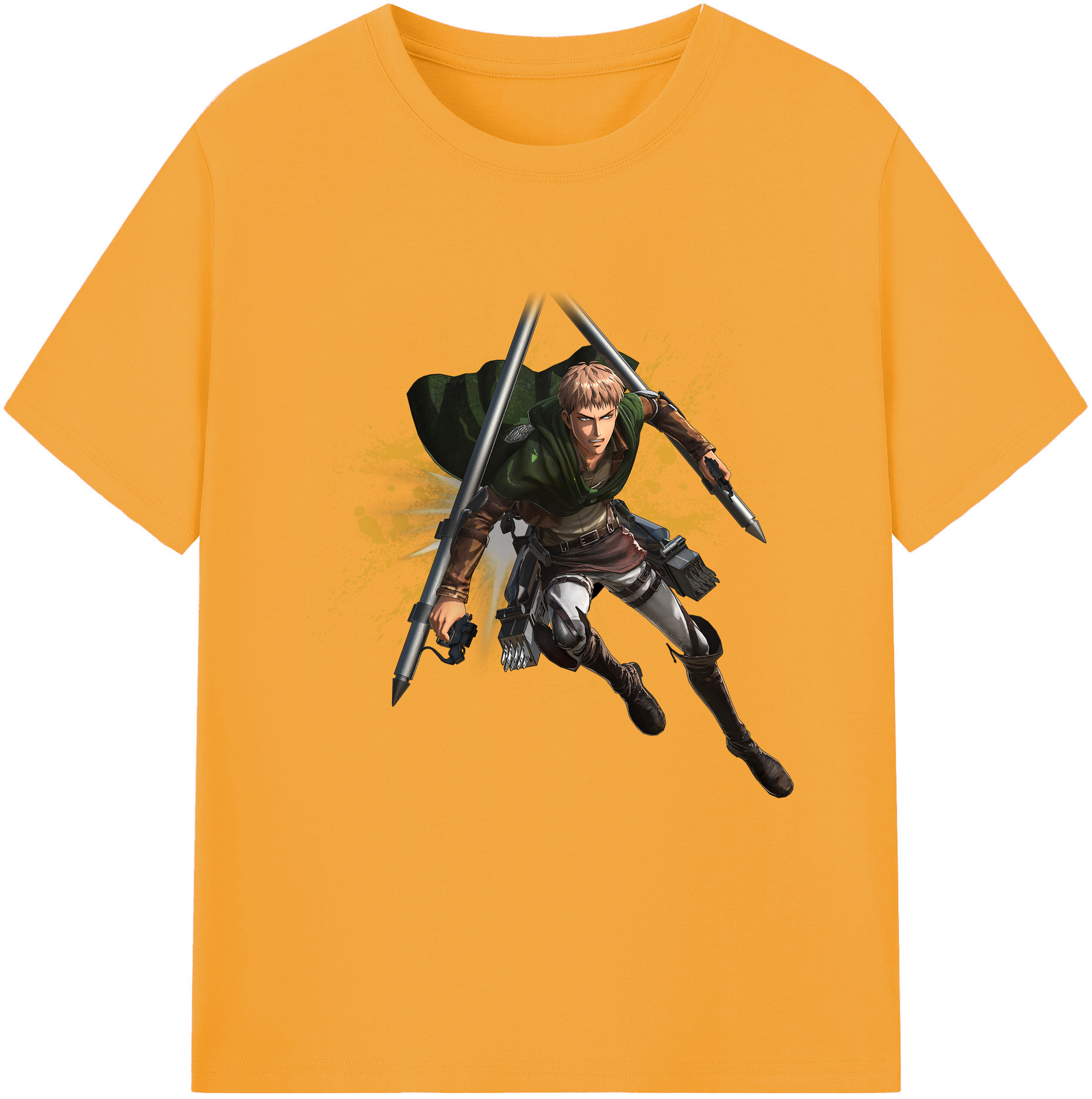 （画像用） 進撃の巨人 ジャン・キルシュタイン Attack on Titan Jean Kirstein レディースカジュアルプリントTシャツ（綿100％）