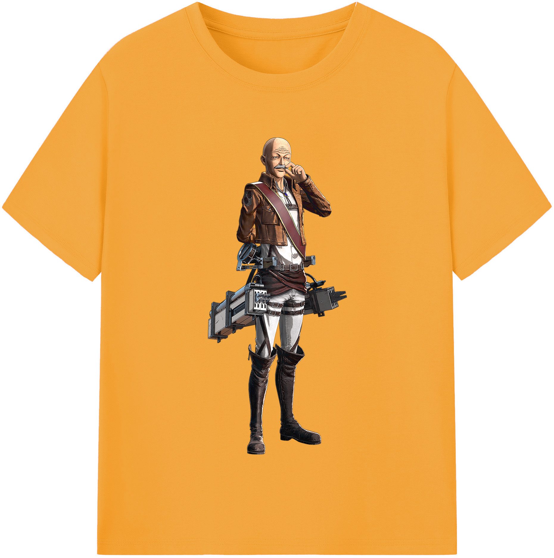 （画像用） 進撃の巨人 ドット·ピクシス Attack on Titan Dot Pixis レディースカジュアルプリントTシャツ（綿100％）