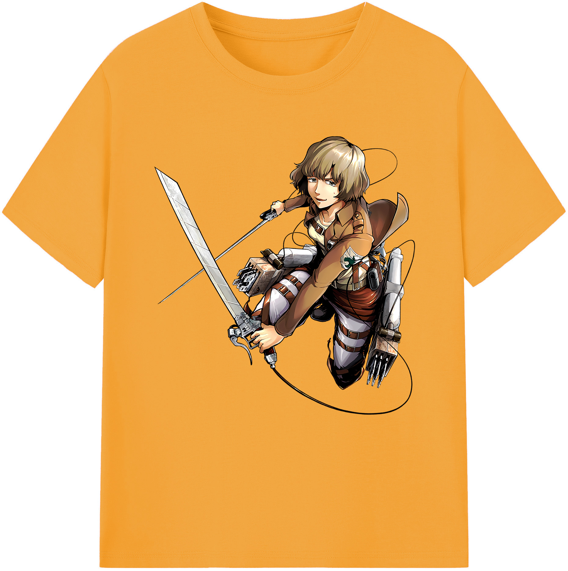 （画像用） 進撃の巨人 ヒツチ Attack on Titan Hitch レディースカジュアルプリントTシャツ（綿100％）