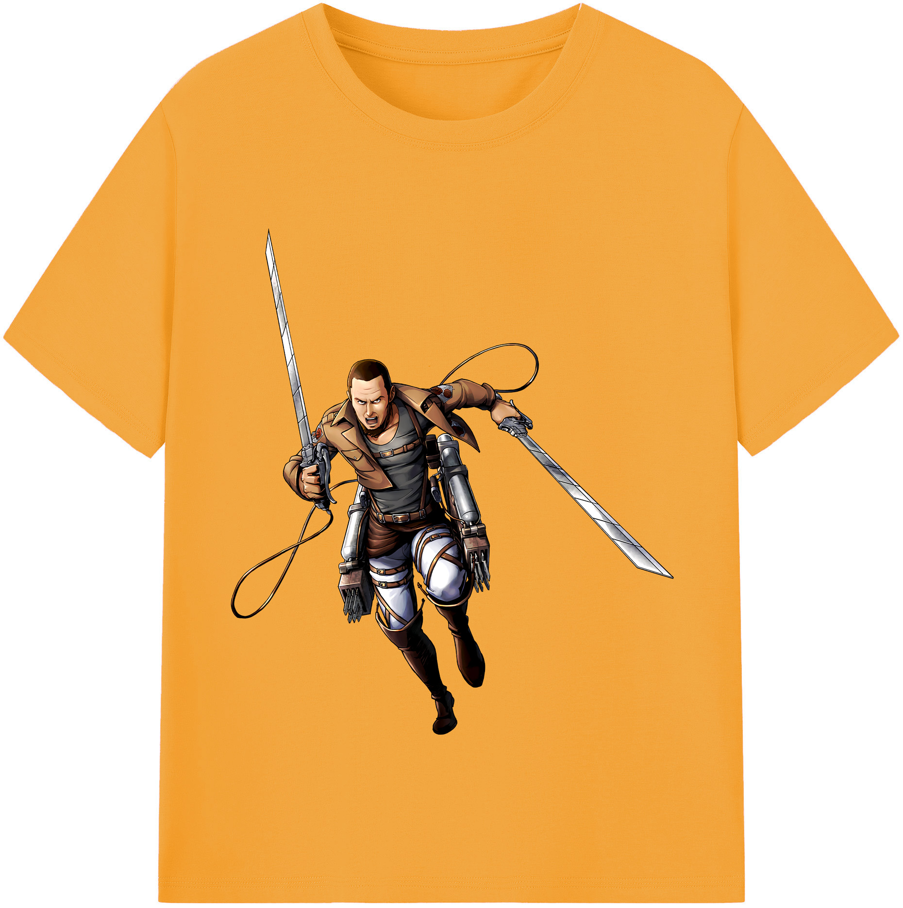 （画像用） 進撃の巨人 Attack on Titan レディースカジュアルプリントTシャツ（綿100％）