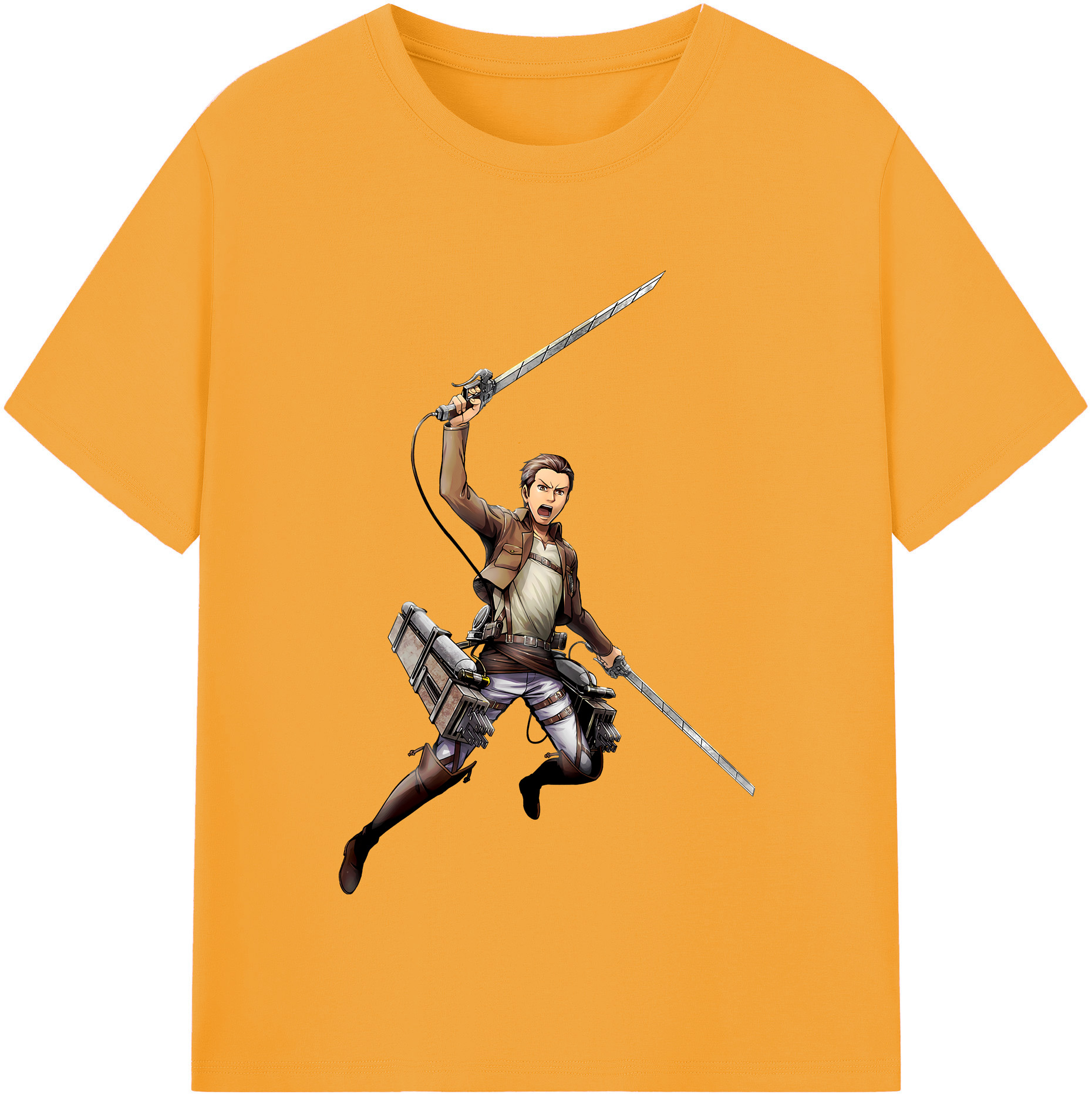 （画像用） 進撃の巨人 Attack on Titan レディースカジュアルプリントTシャツ（綿100％）