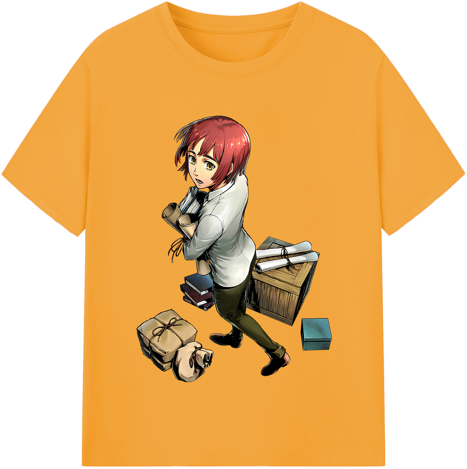 （画像用） 進撃の巨人 Attack on Titan レディースカジュアルプリントTシャツ（綿100％）