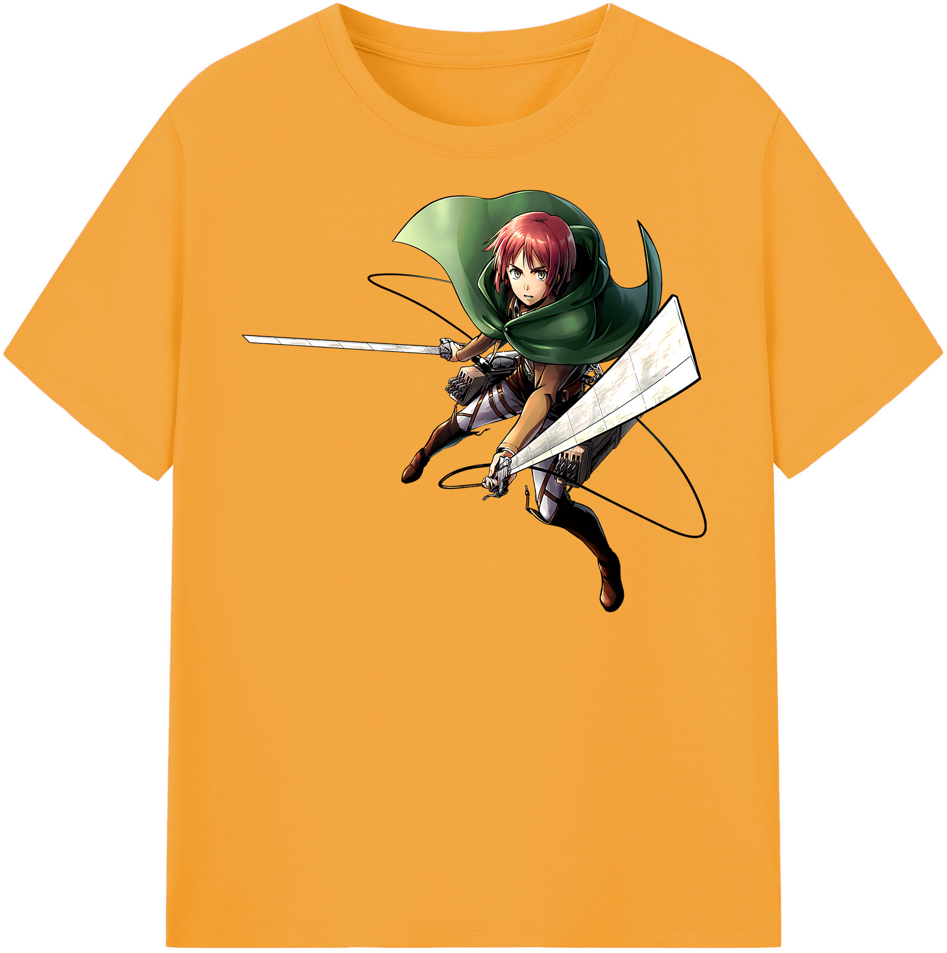 （画像用） 進撃の巨人 Attack on Titan レディースカジュアルプリントTシャツ（綿100％）