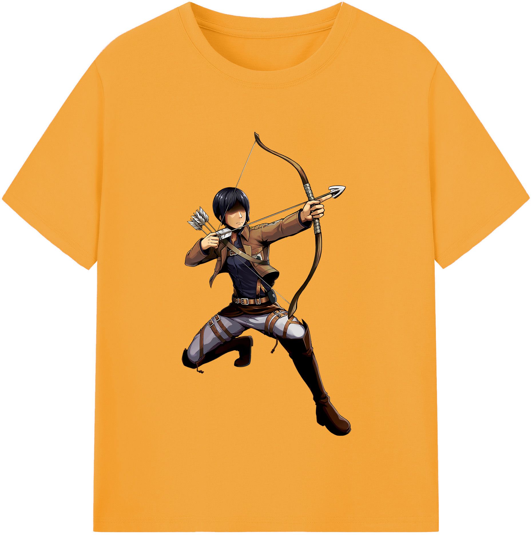 （画像用） 進撃の巨人 Attack on Titan レディースカジュアルプリントTシャツ（綿100％）