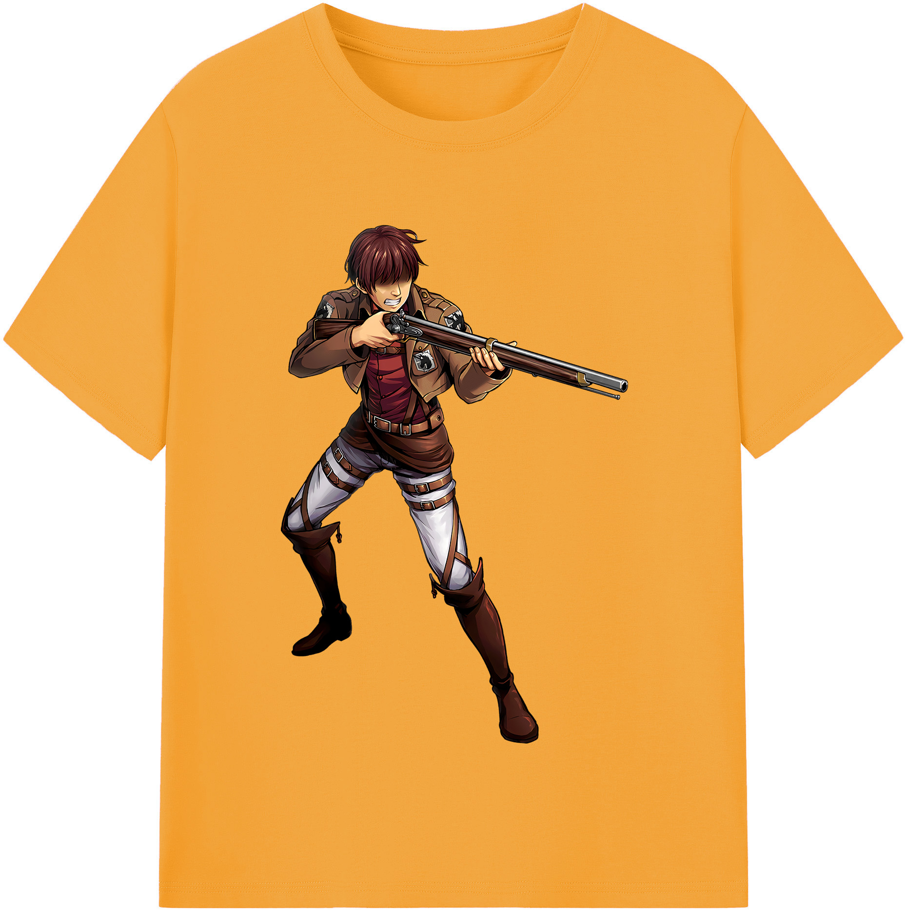（画像用） 進撃の巨人 Attack on Titan レディースカジュアルプリントTシャツ（綿100％）