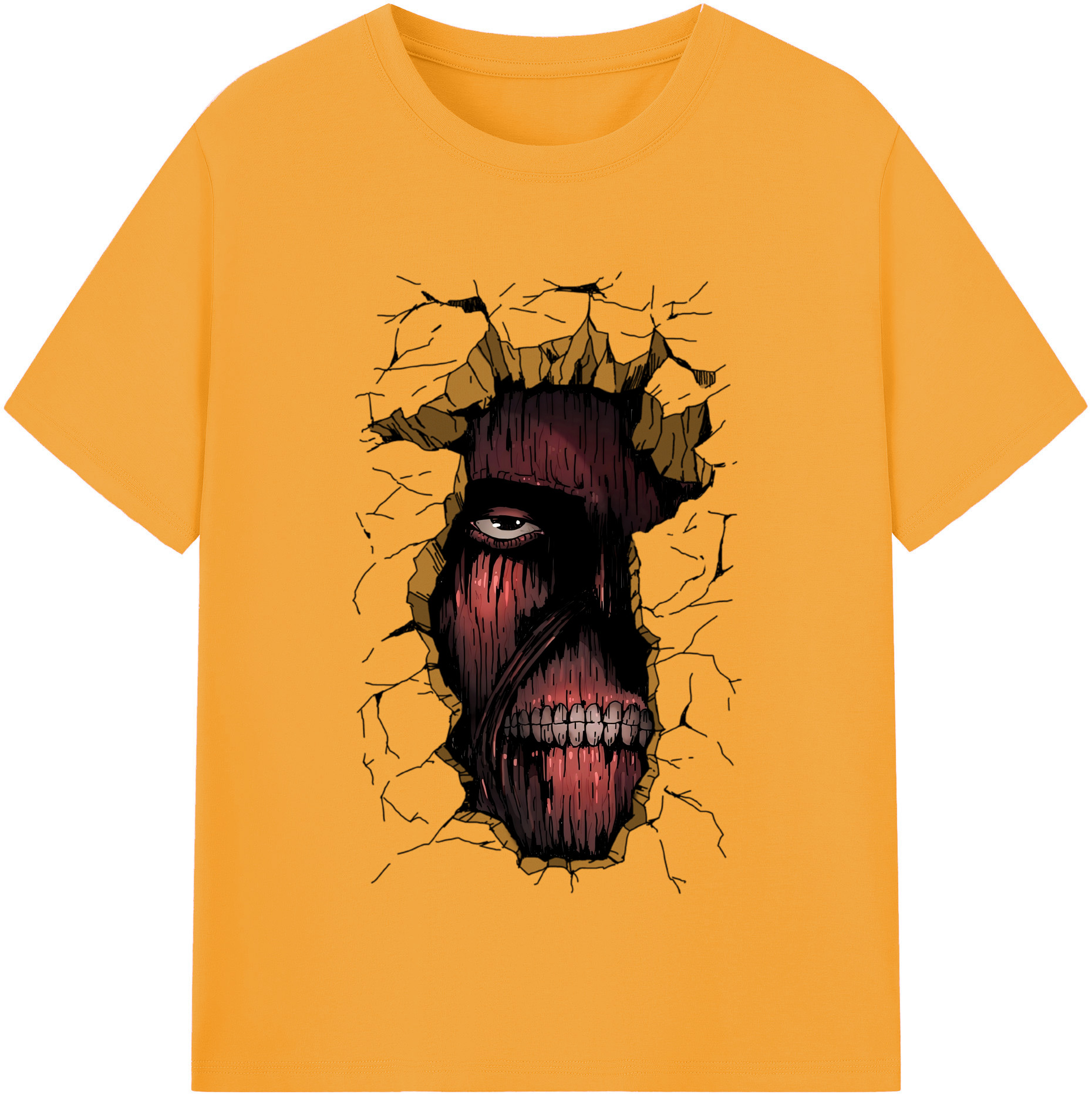 （画像用） 進撃の巨人 Attack on Titan レディースカジュアルプリントTシャツ（綿100％）