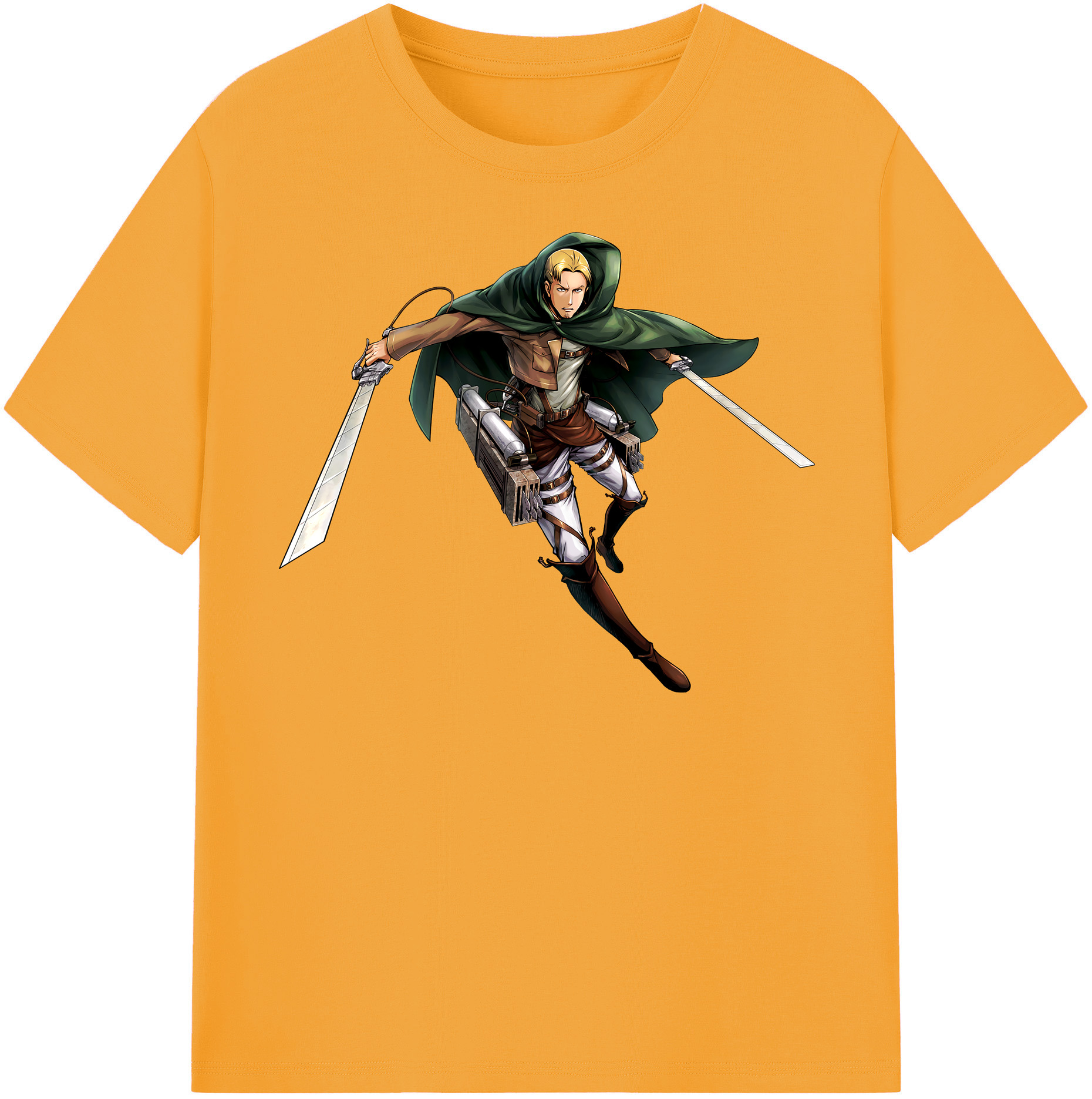 （画像用） 進撃の巨人 Attack on Titan レディースカジュアルプリントTシャツ（綿100％）