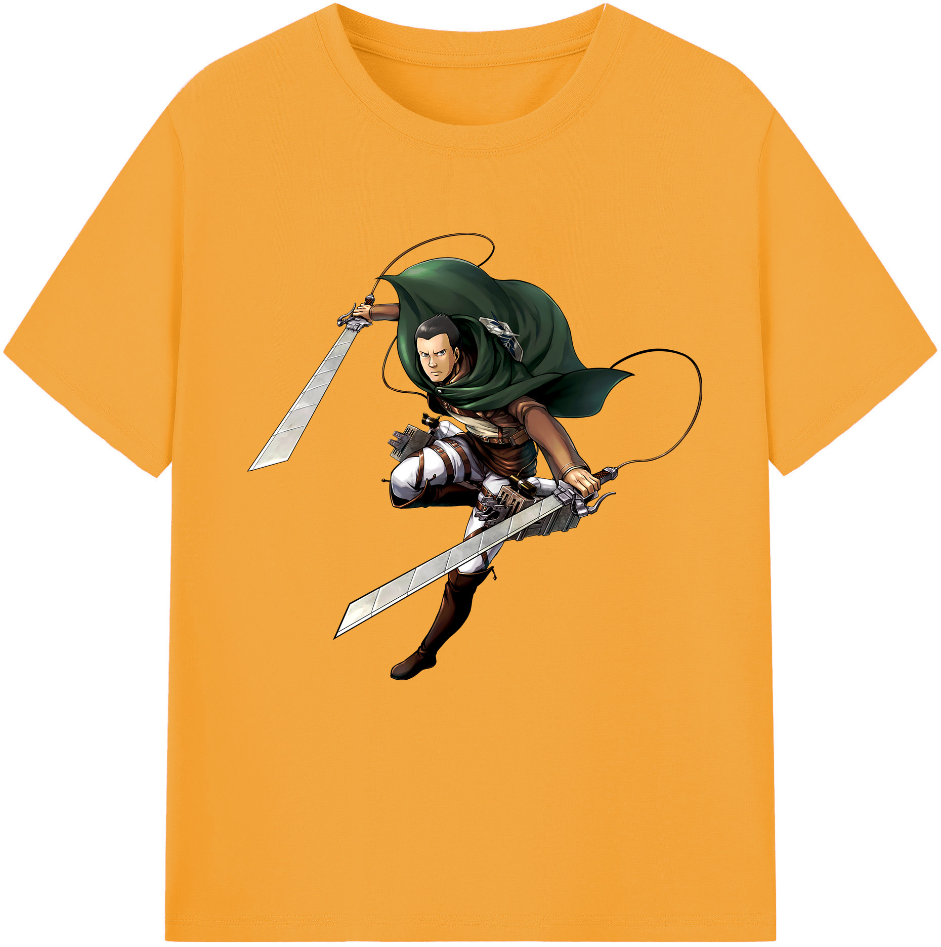 （画像用） 進撃の巨人 Attack on Titan レディースカジュアルプリントTシャツ（綿100％）