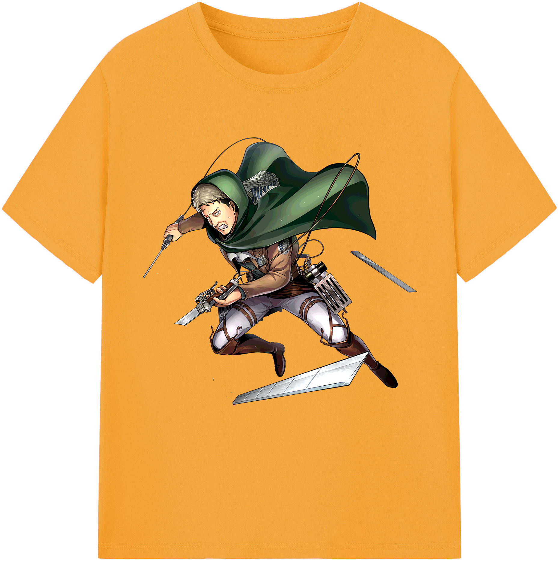 （画像用） 進撃の巨人 Attack on Titan レディースカジュアルプリントTシャツ（綿100％）