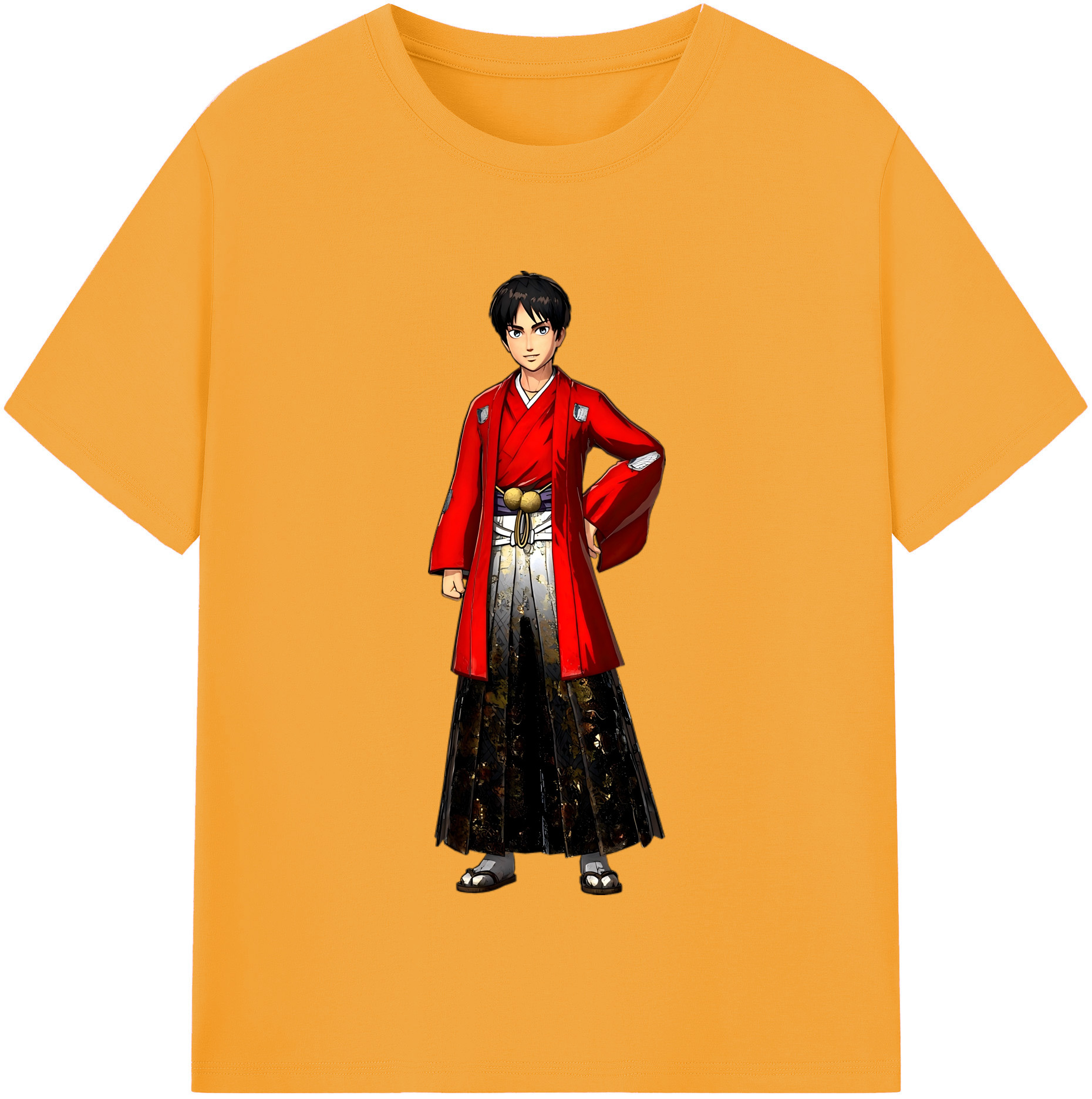 （画像用） 進撃の巨人 エレン･イェーガー Attack on Titan Eren Jäger レディースカジュアルプリントTシャツ（綿100％）