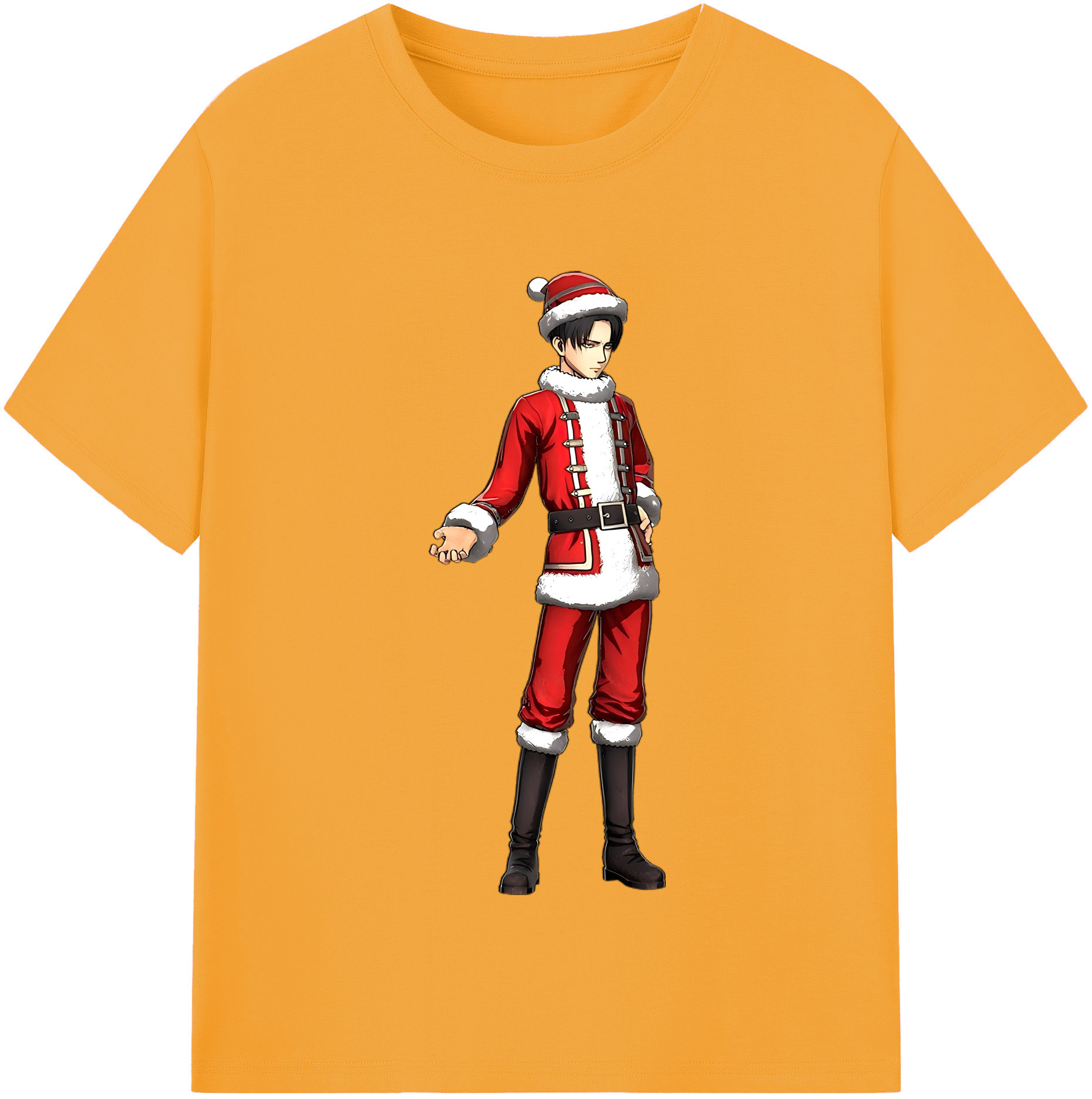 （画像用） 進撃の巨人 リヴァイ·アッカーマン Attack on Titan Levi Ackerman レディースカジュアルプリントTシャツ（綿100％）