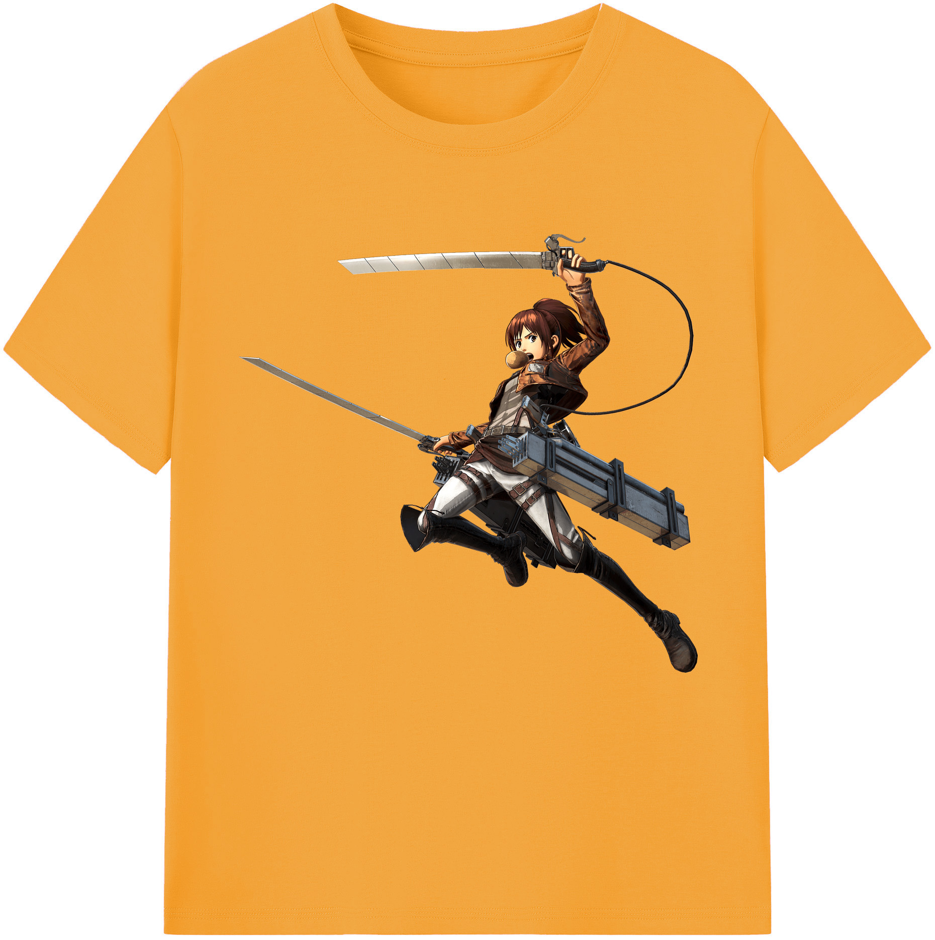 （画像用） 進撃の巨人 サシャ·ブラウス Attack on Titan Sasha Blaus レディースカジュアルプリントTシャツ（綿100％）